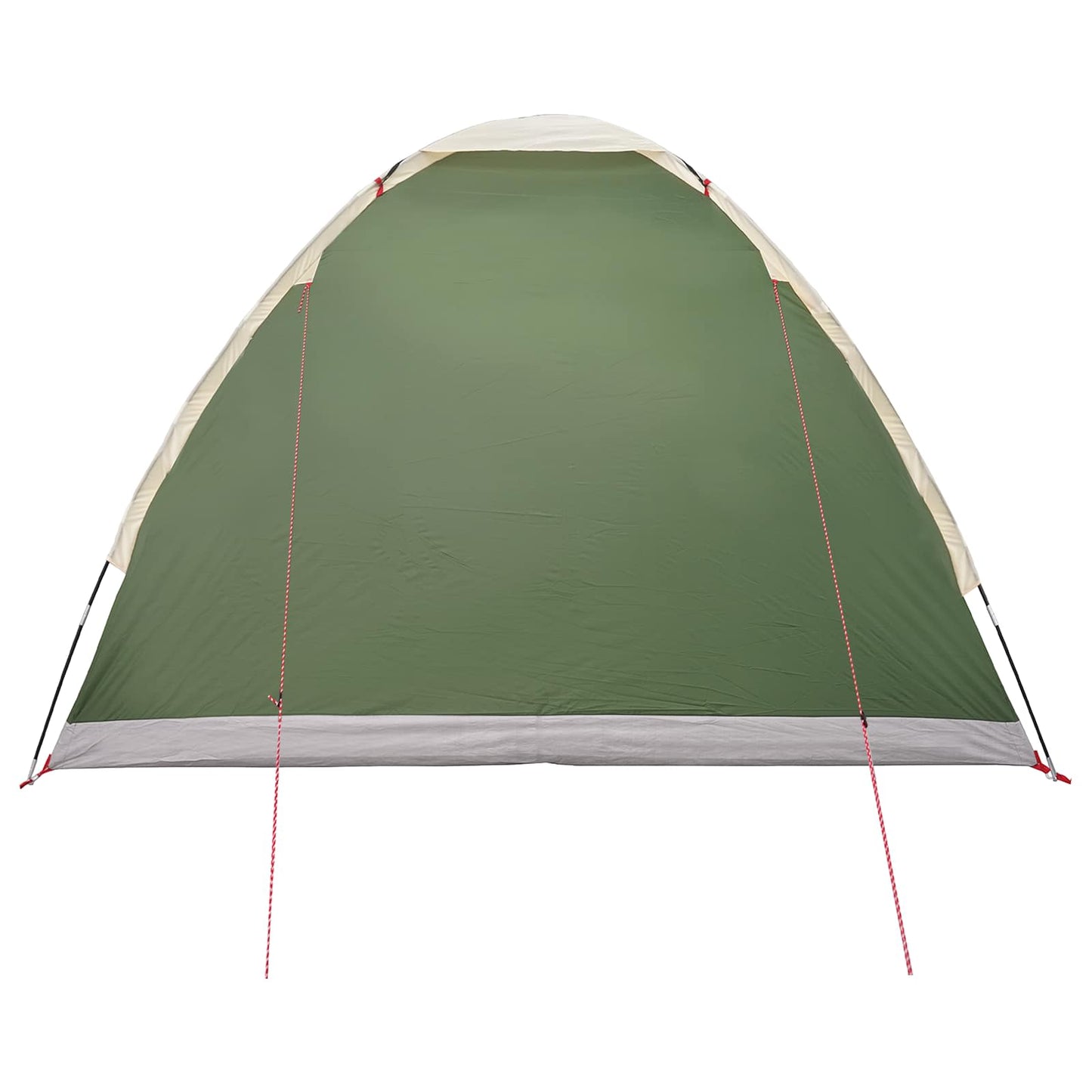 Campingzelt 4 Personen Grün Polyester und Stahl