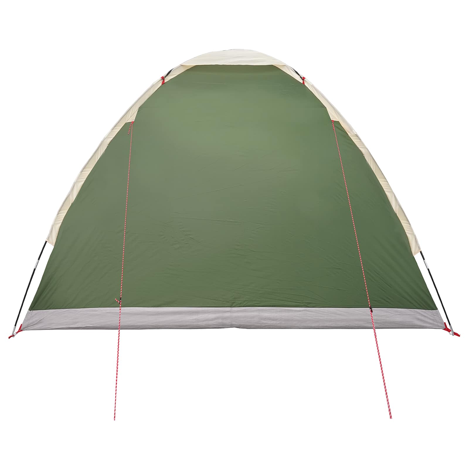 Campingzelt 4 Personen Grün Polyester und Stahl
