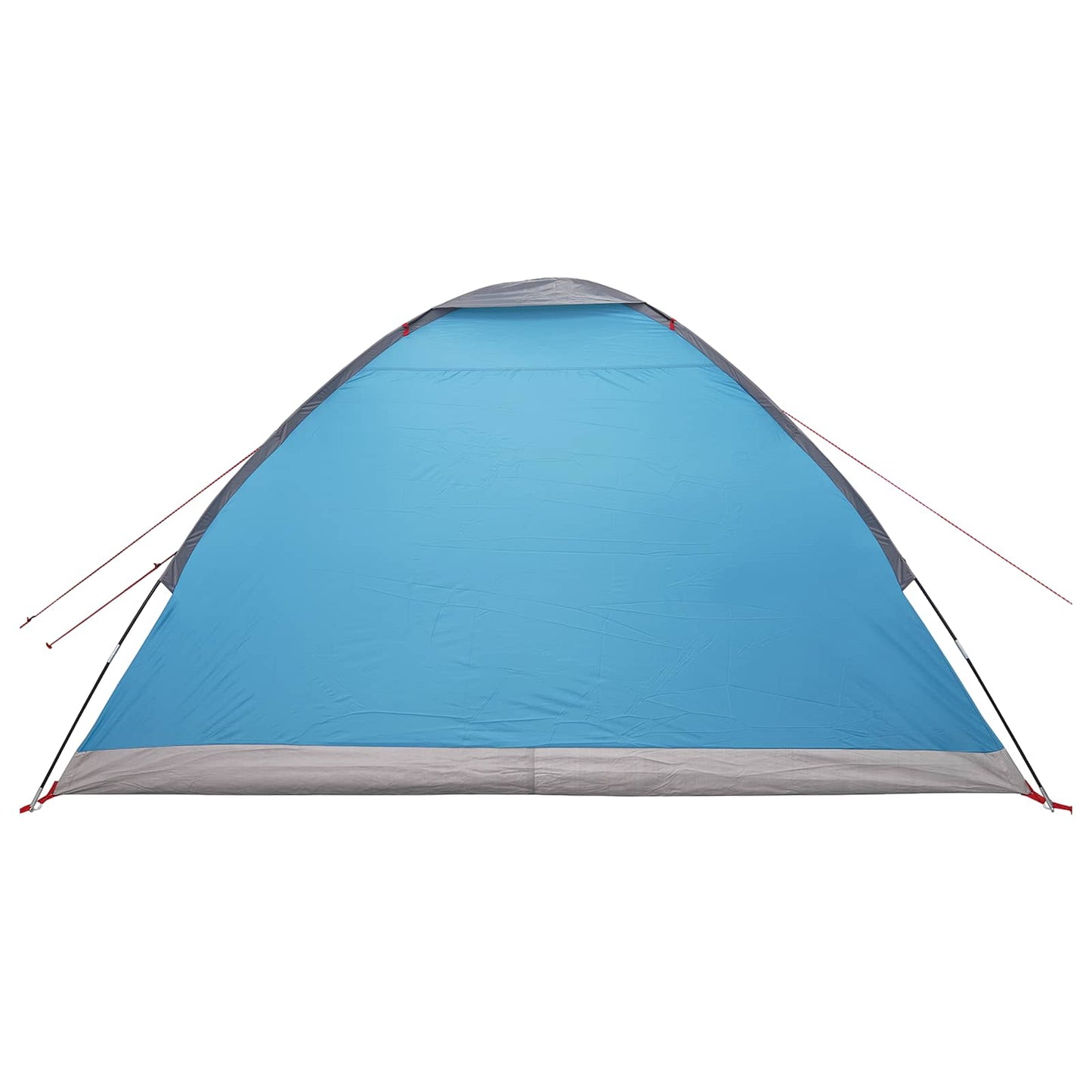 Campingzelt 4 Personen Blau Polyester und Stahl