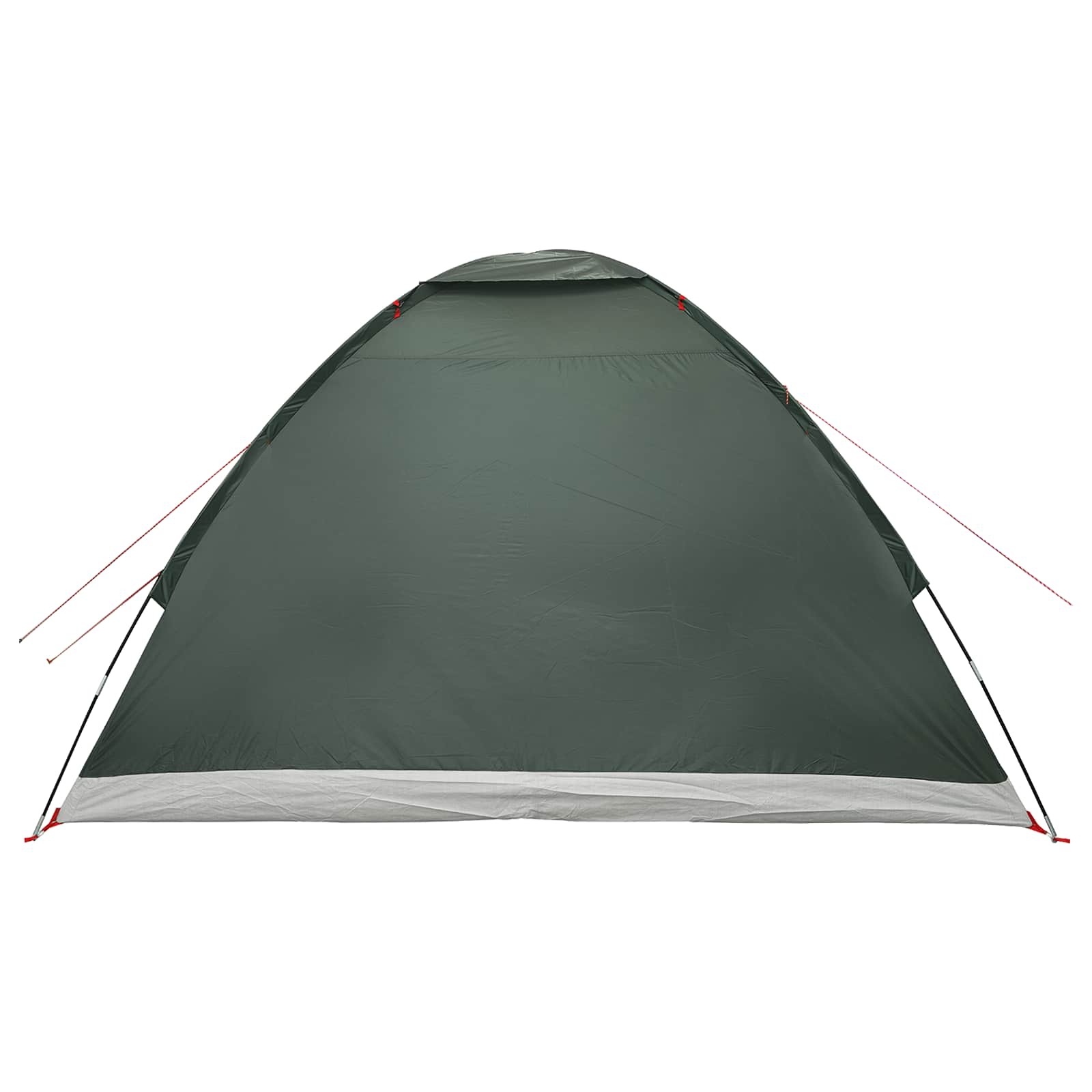 Campingzelt 4 Personen Olivegrün Polyester und Stahl
