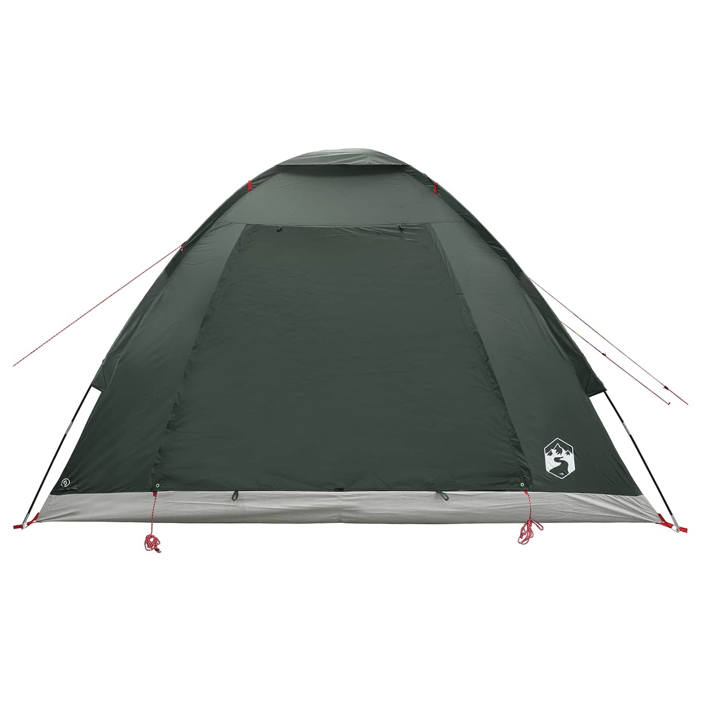Campingzelt 4 Personen Olivegrün Polyester und Stahl
