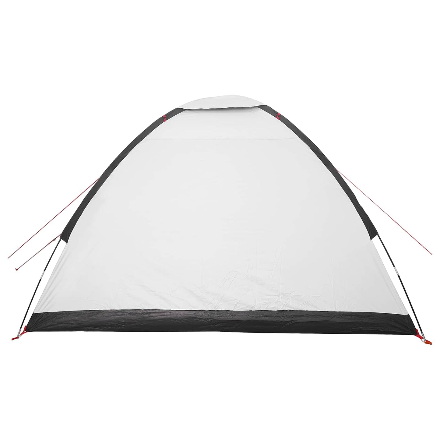 Campingzelt 4 Personen Weiß Blackout Polyester und Stahl