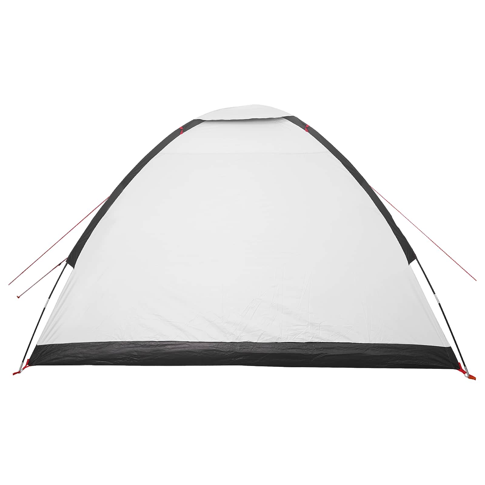 Campingzelt 4 Personen Weiß Blackout Polyester und Stahl