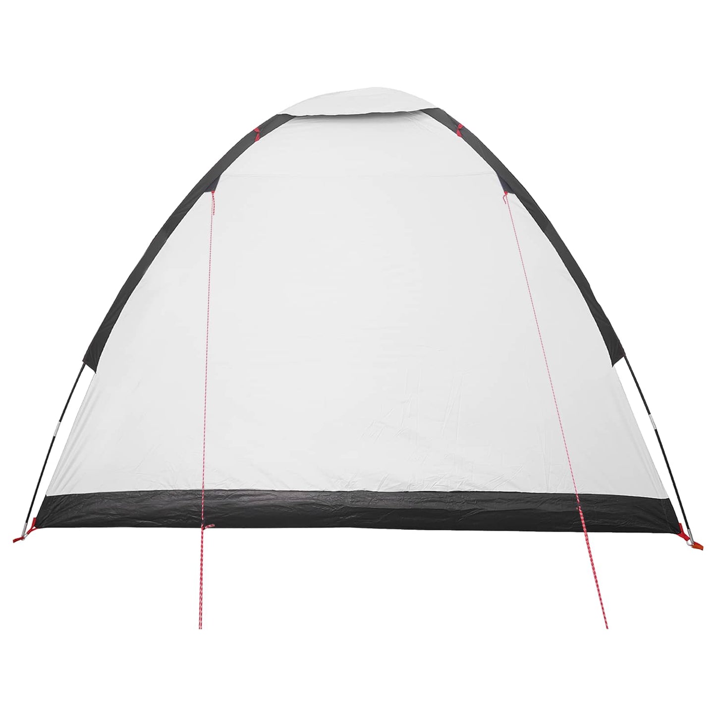 Campingzelt 4 Personen Weiß Blackout Polyester und Stahl