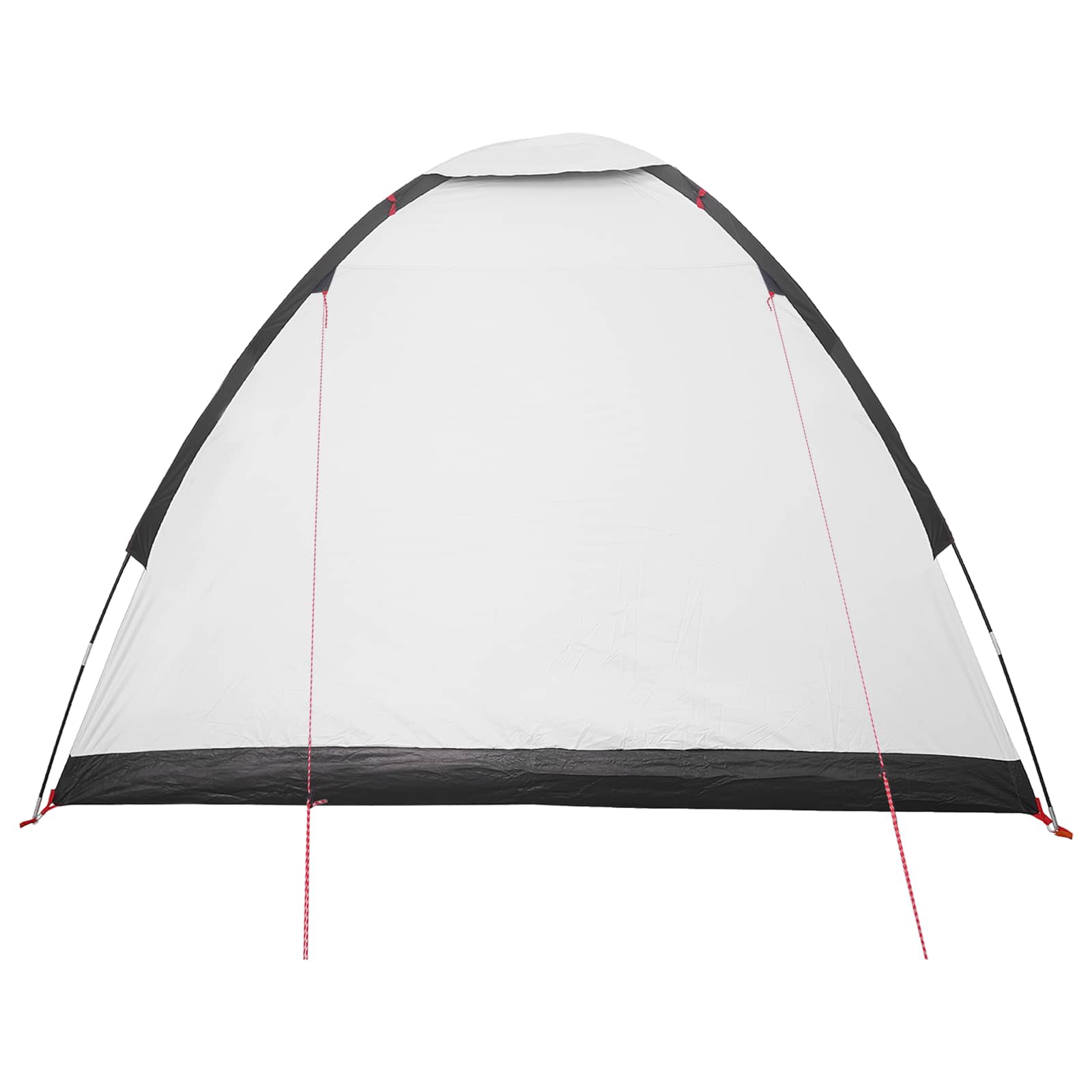 Campingzelt 4 Personen Weiß Blackout Polyester und Stahl