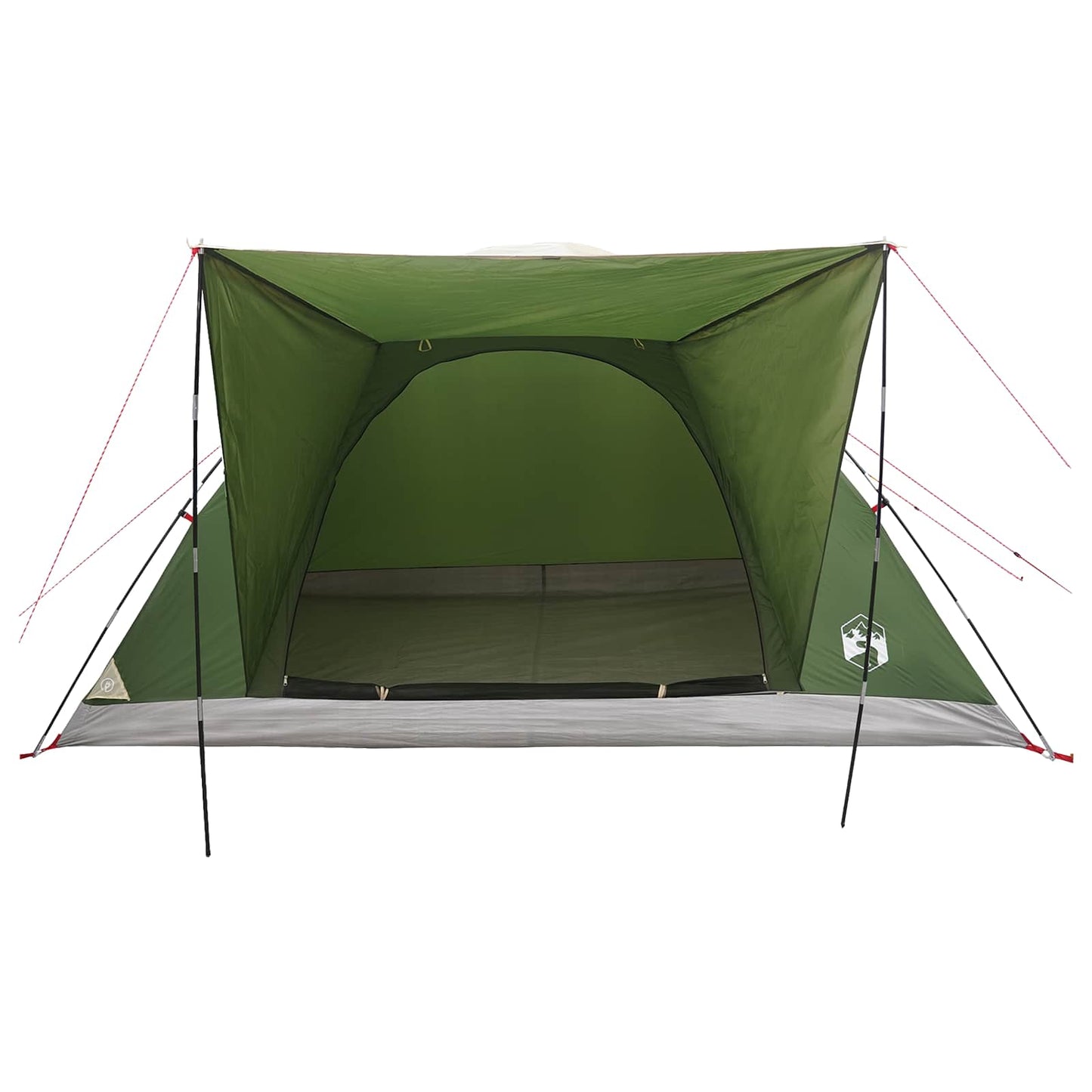 Campingzelt 6 Personen Grün Polyester und Stahl