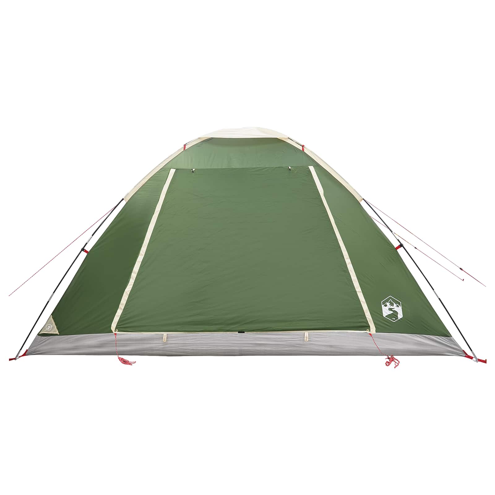 Campingzelt 6 Personen Grün Polyester und Stahl