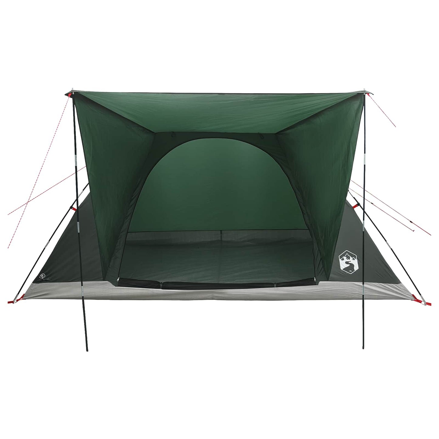 Campingzelt 6 Personen Olivegrün Polyester und Stahl
