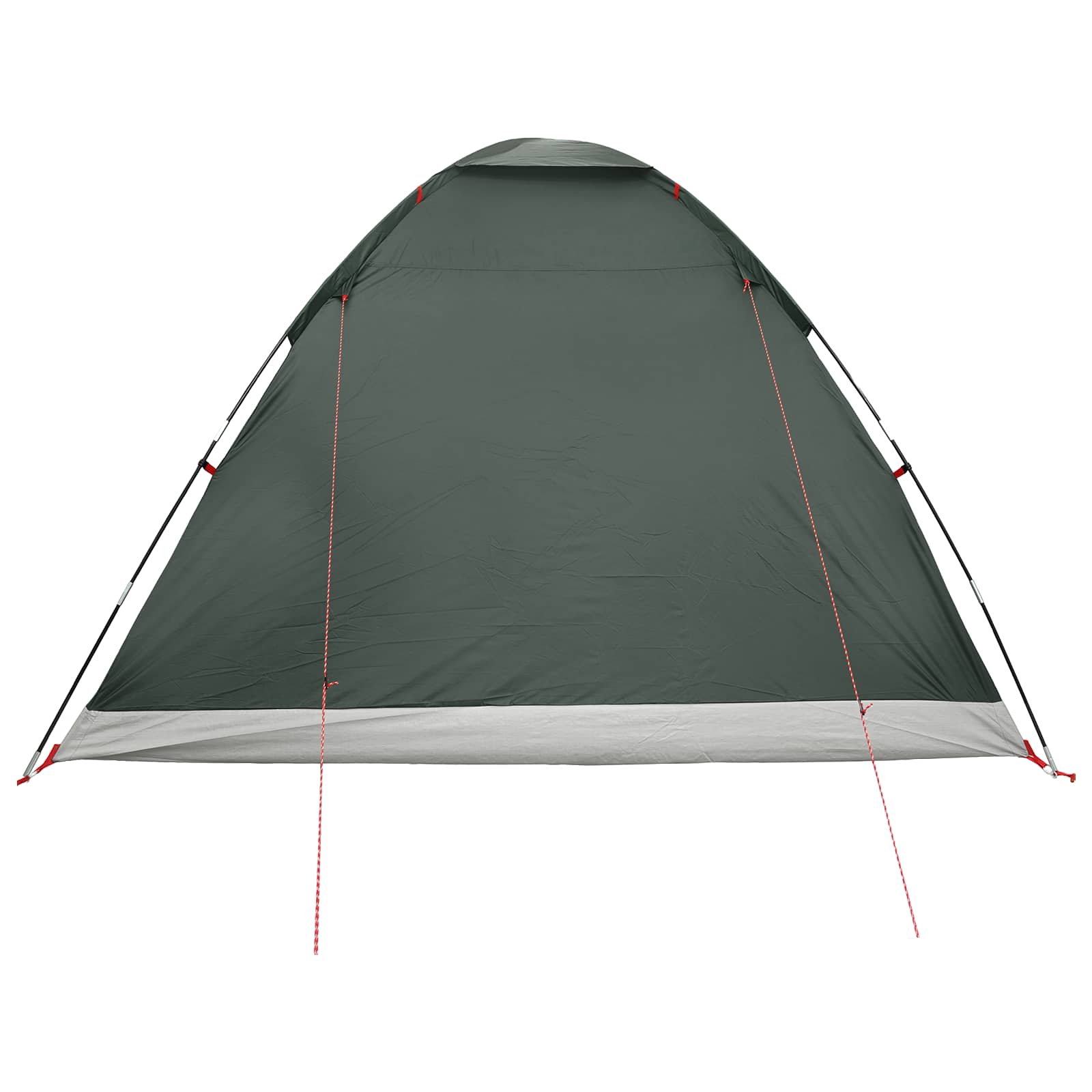 Campingzelt 6 Personen Olivegrün Polyester und Stahl