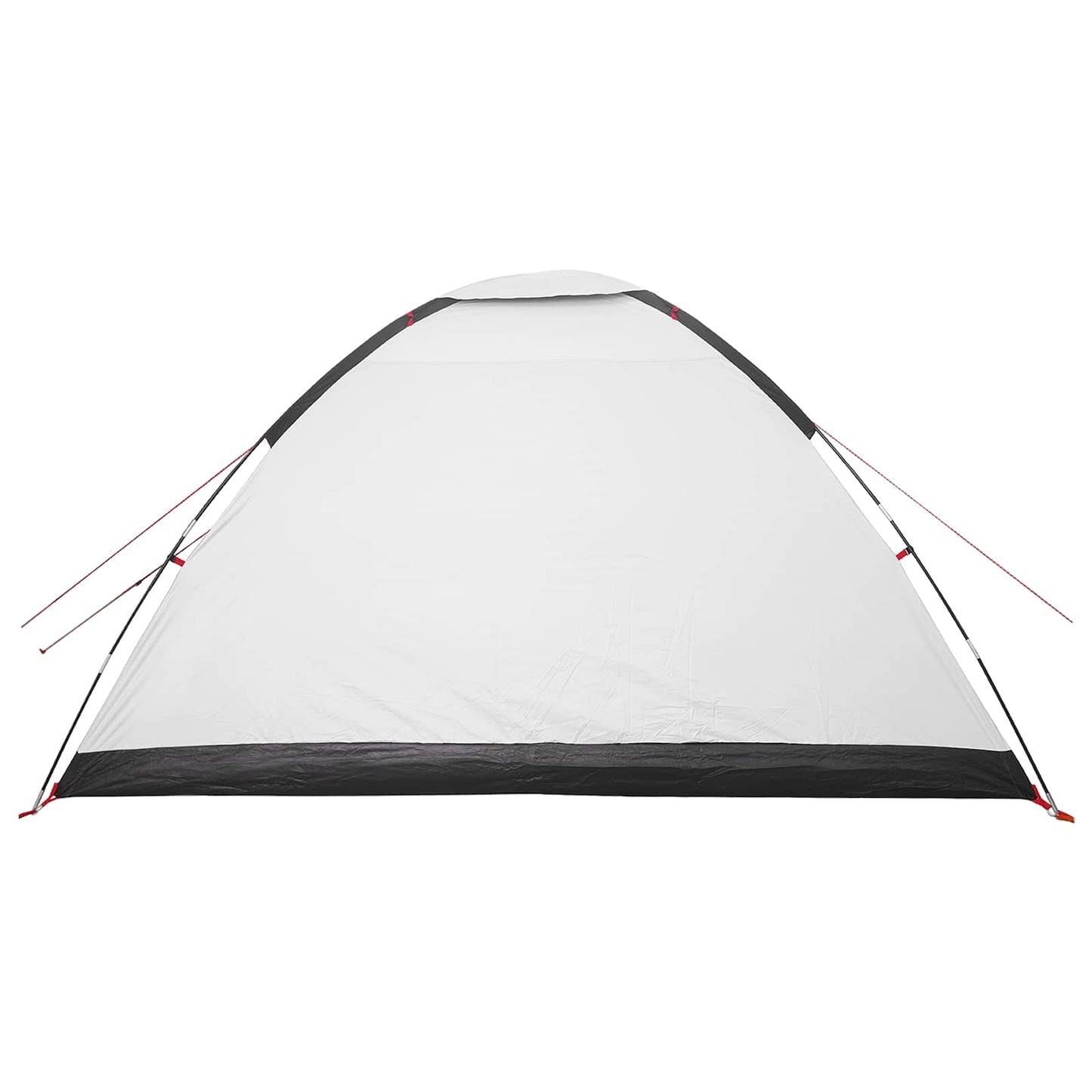 Campingzelt 6 Personen Weiß Blackout Polyester und Stahl