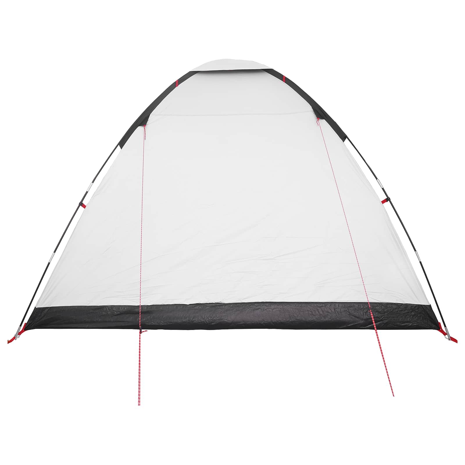 Campingzelt 6 Personen Weiß Blackout Polyester und Stahl