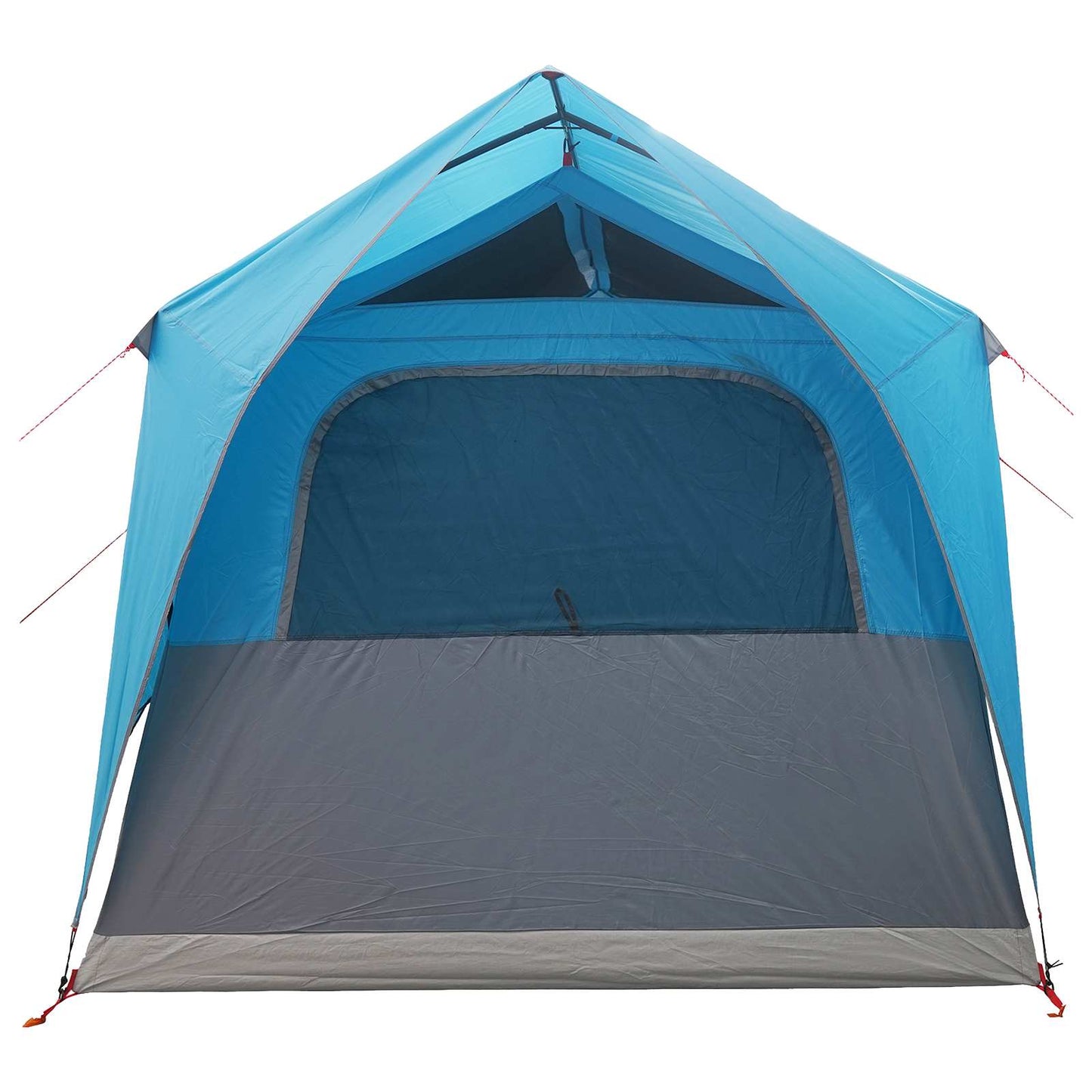 Tunnelzelt mit Dach Blau 8-Personen Polyester und Stahl