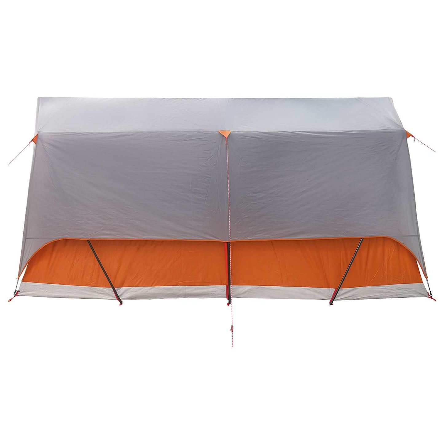 Tunnelzelt Grau und Orange 8-Personen Polyester und Stahl