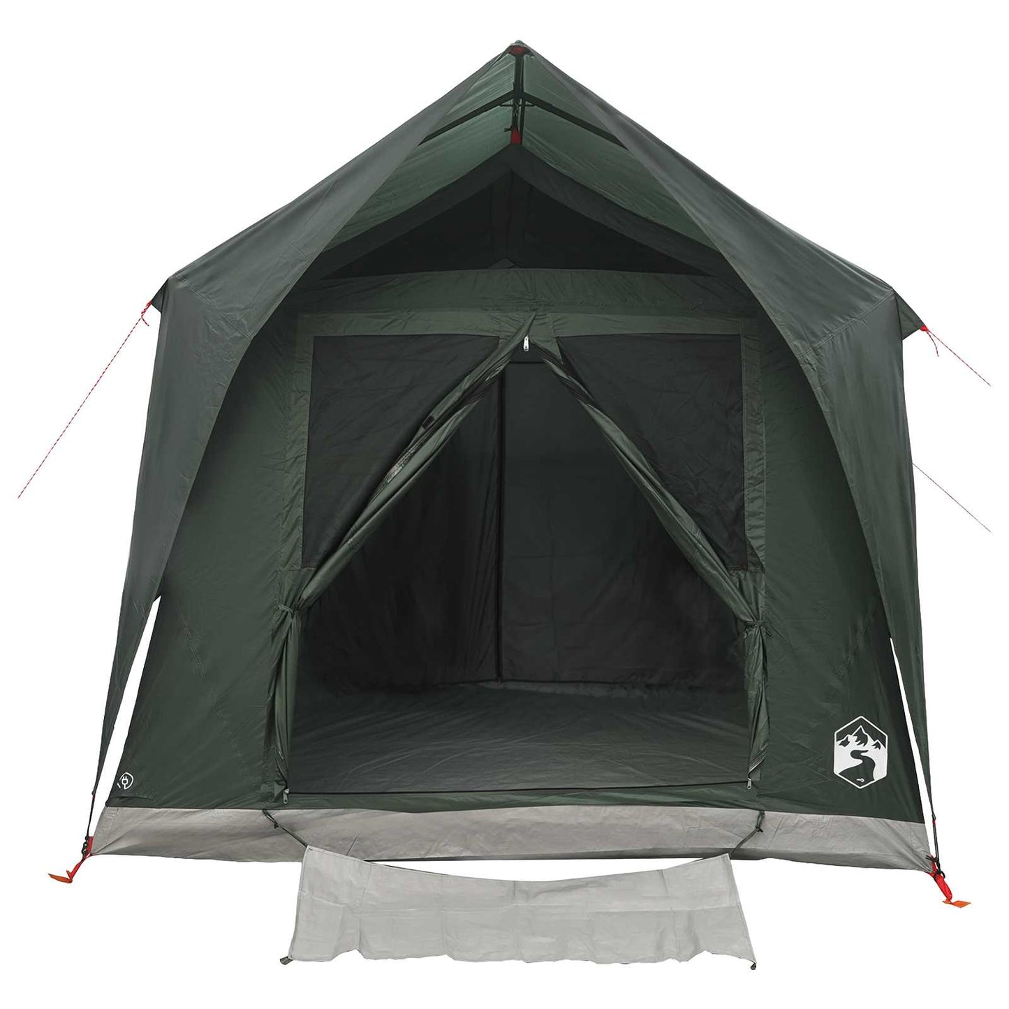 Tunnelzelt mit Dach Armeegrün 8-Personen Polyester und Stahl