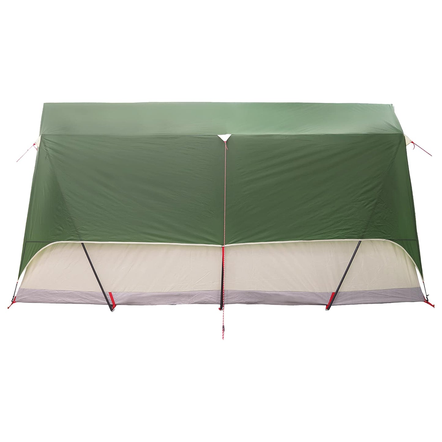 Tunnelzelt mit Dach Grün 10 Personen Polyester und Stahl