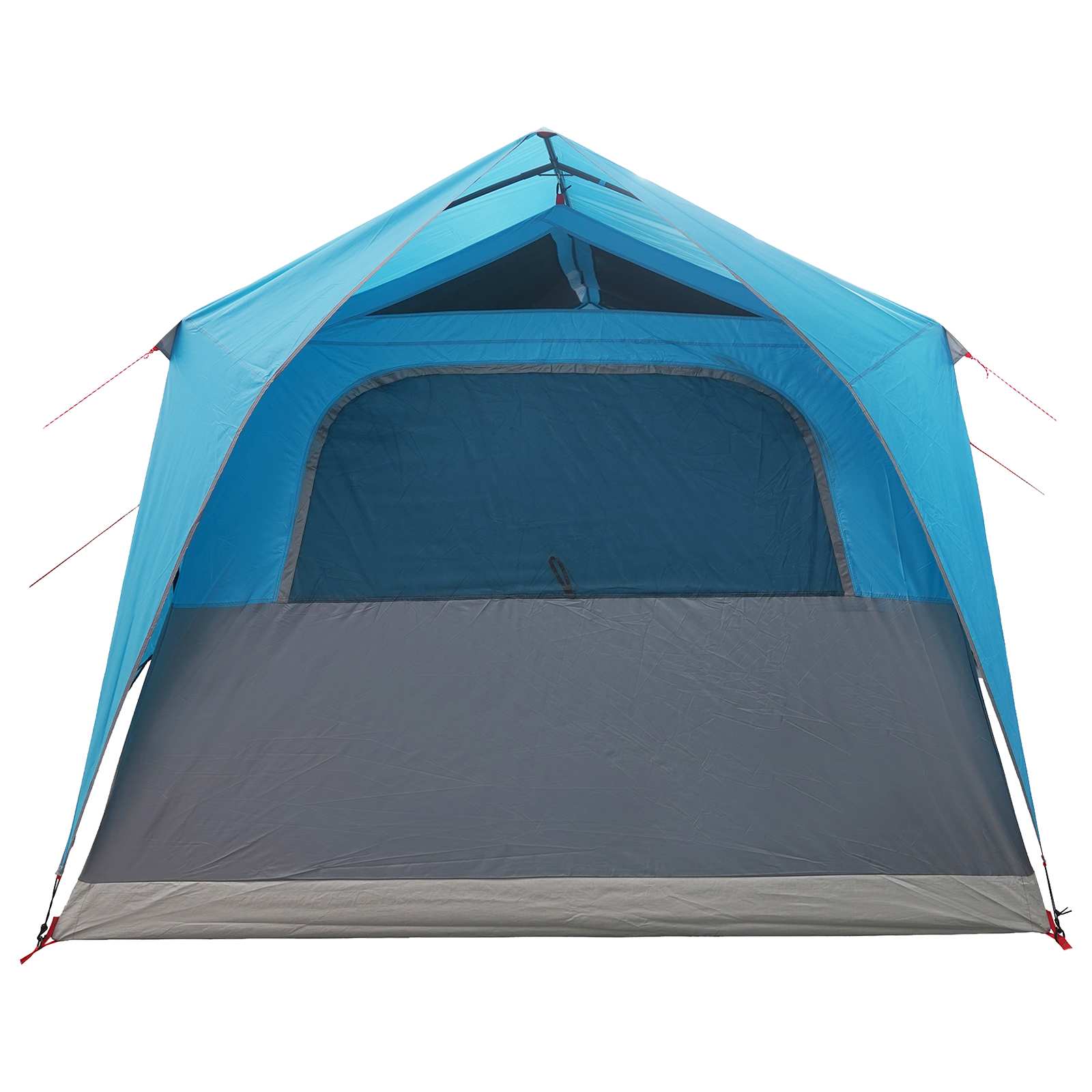 Tunnelzelt mit Dach Blau 10 Personen Polyester und Stahl