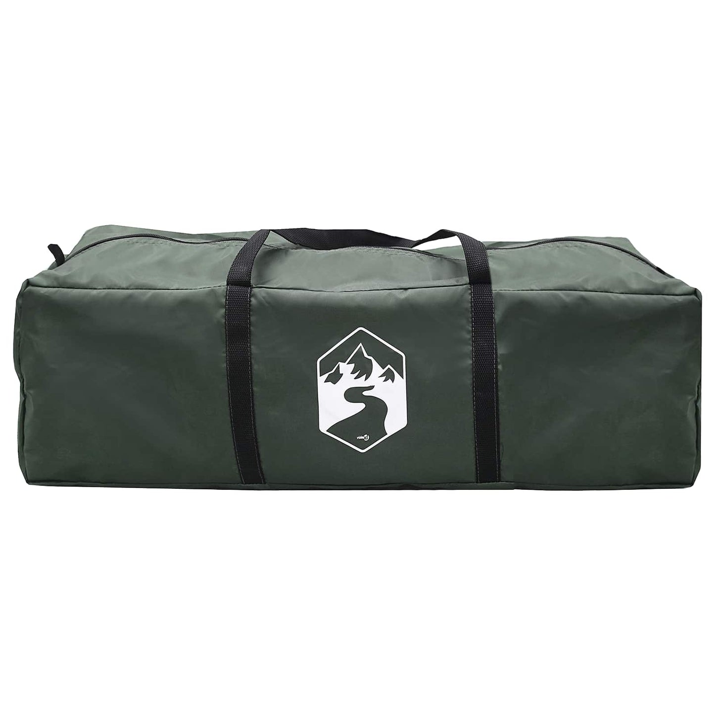 Tunnelzelt 10 Personen Olivegrün Polyester und Stahl