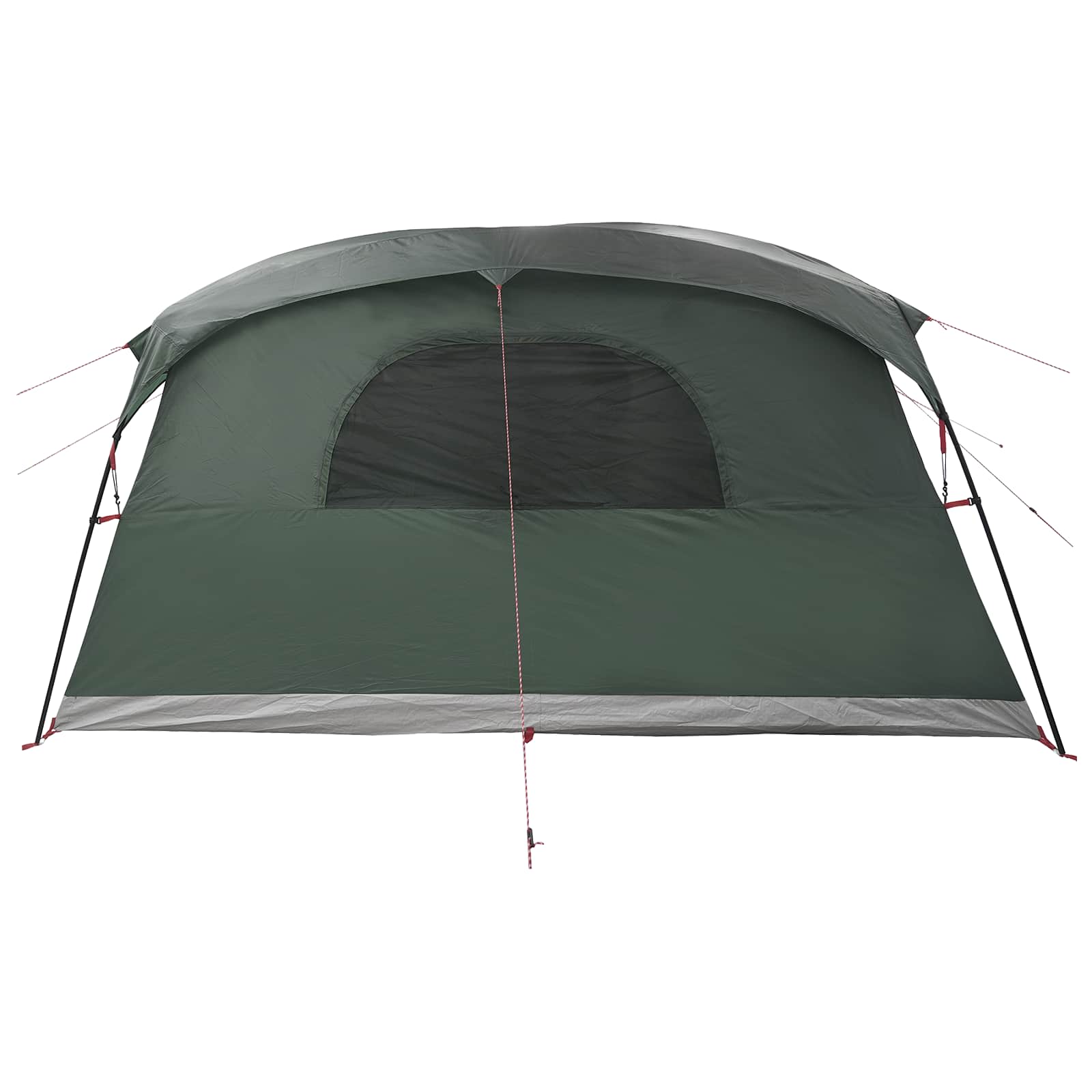 Tunnelzelt 10 Personen Olivegrün Polyester und Stahl