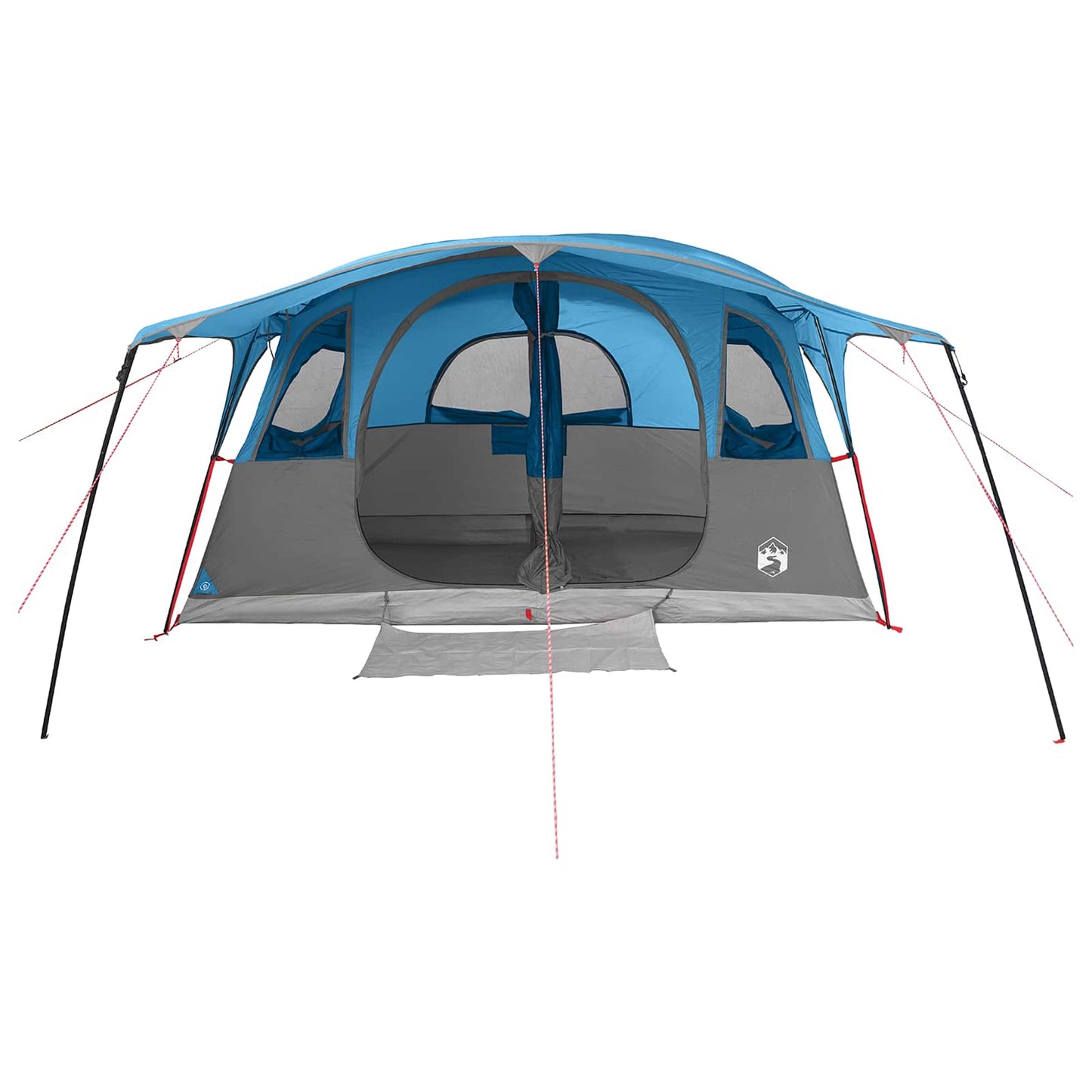 Tunnelzelt mit Dach Blau 427 x 305 x 205 cm Polyester und Stahl