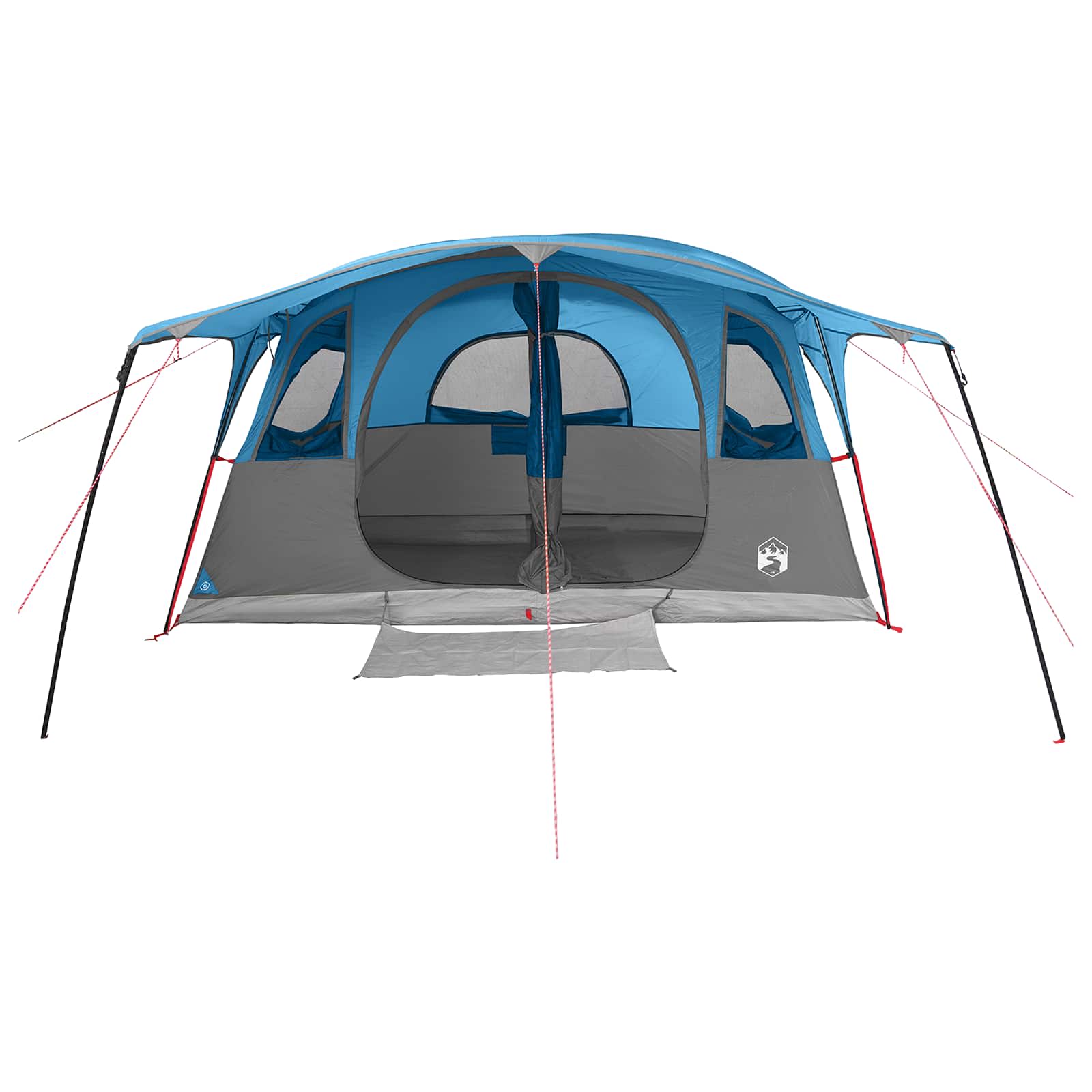 Tunnelzelt mit Dach Blau 427 x 305 x 205 cm Polyester und Stahl