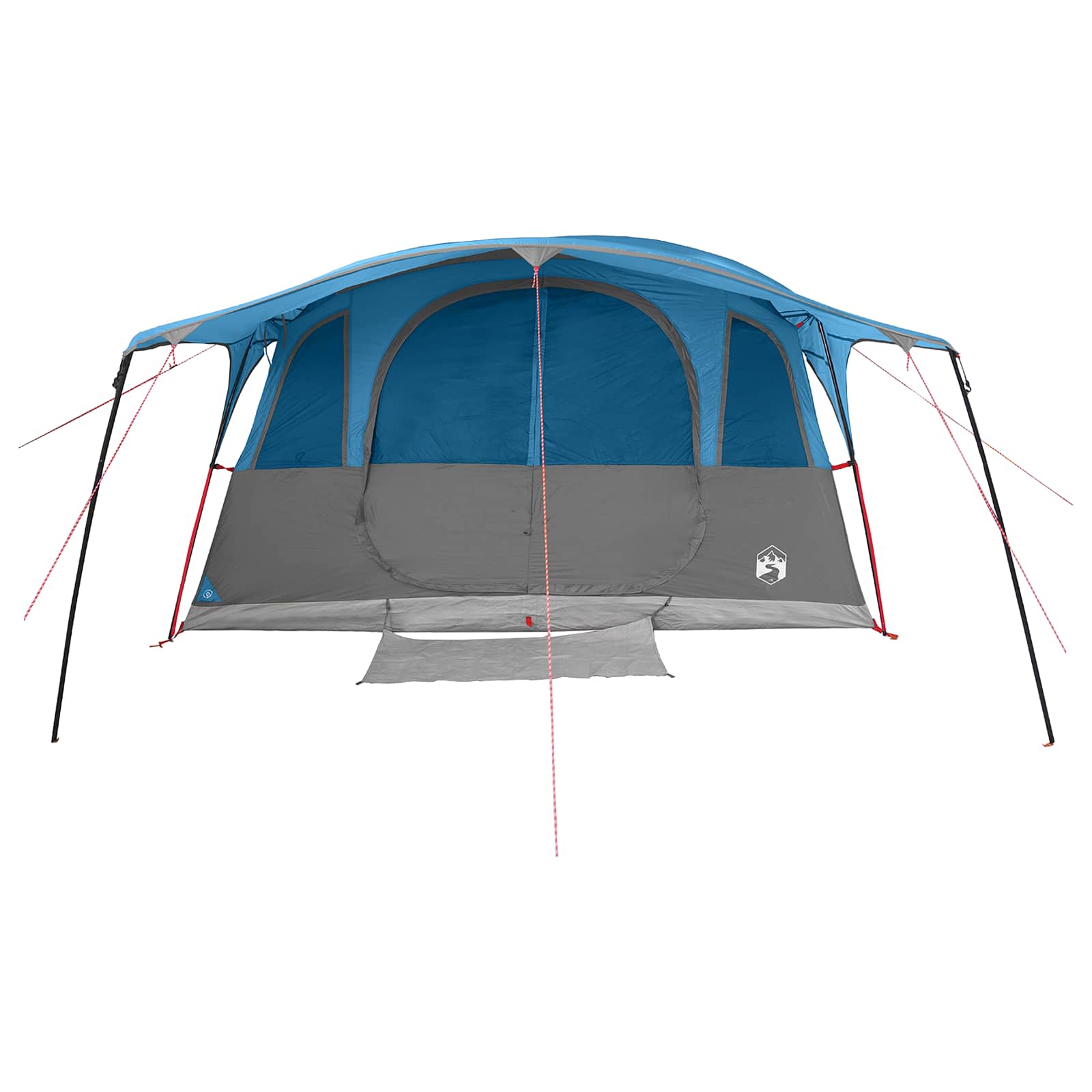Tunnelzelt mit Dach Blau 427 x 305 x 205 cm Polyester und Stahl