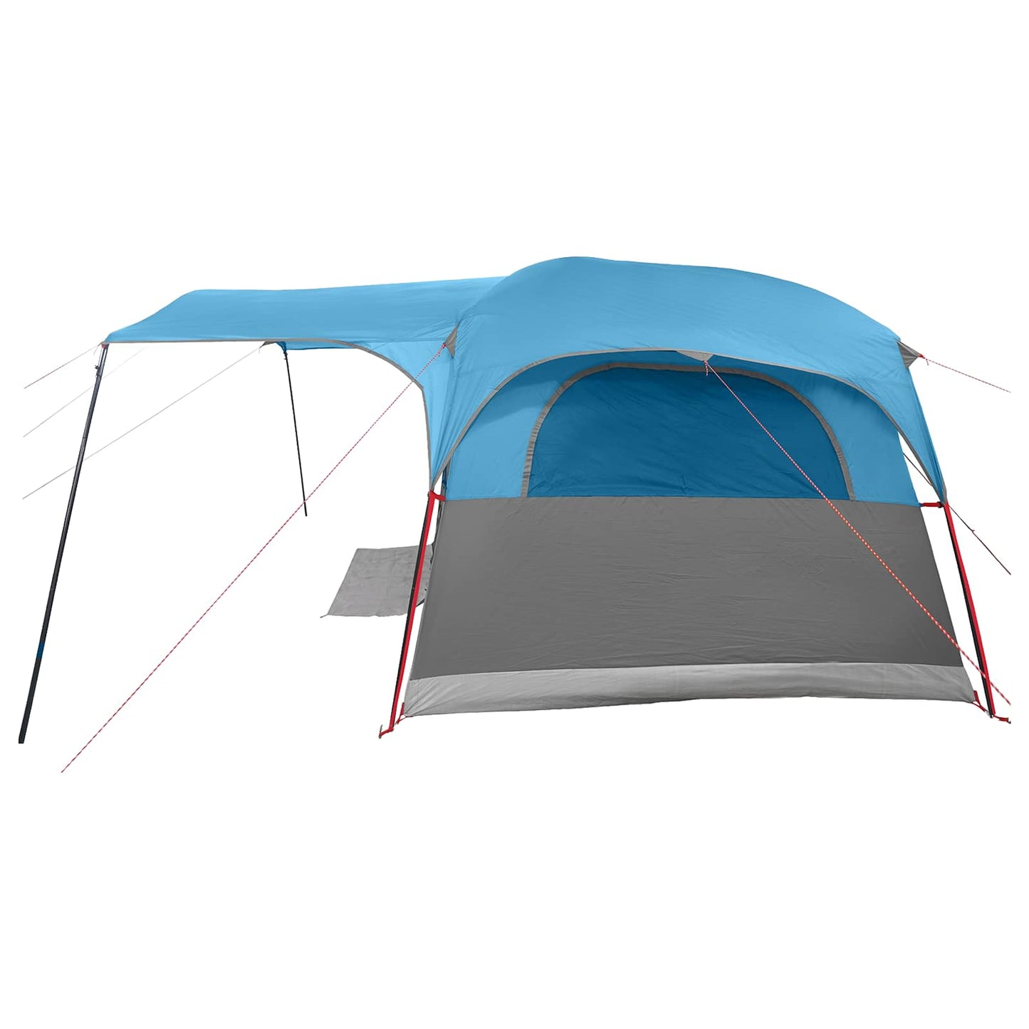 Tunnelzelt mit Dach Blau 427 x 305 x 205 cm Polyester und Stahl
