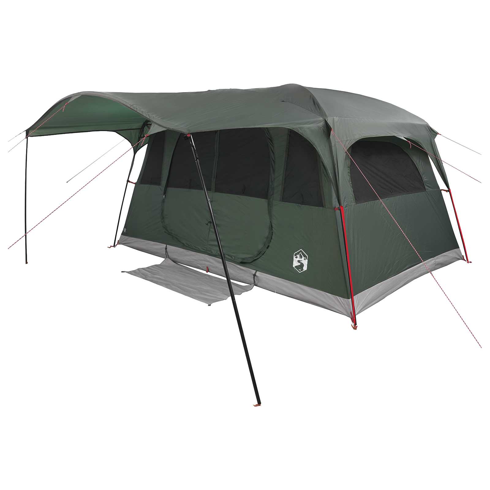 Tunnelzelt Olivegrün 427 x 305 x 205 cm Polyester und Stahl