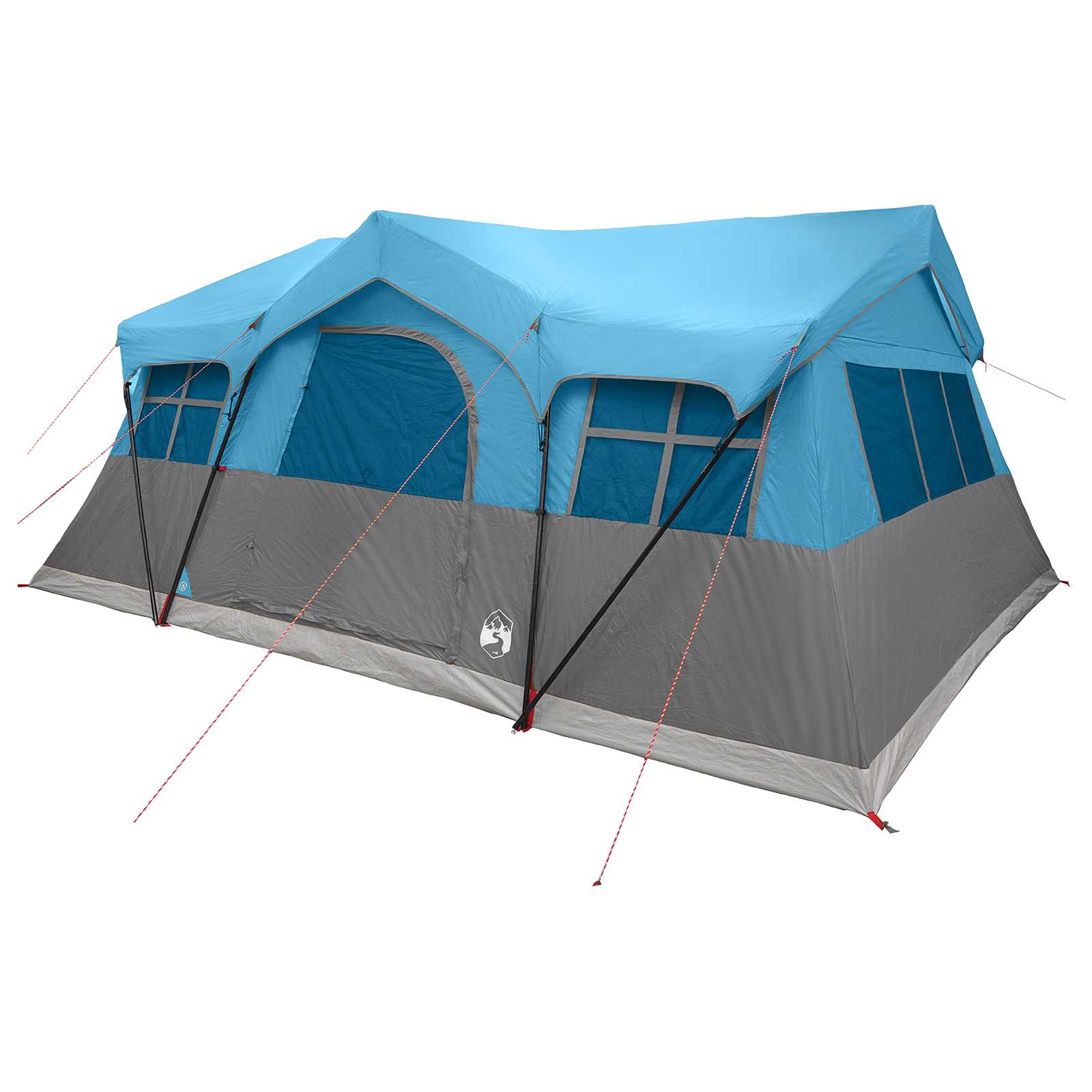 Familienzelt 487 x 340 x 216 cm Blau Polyester und Stahl