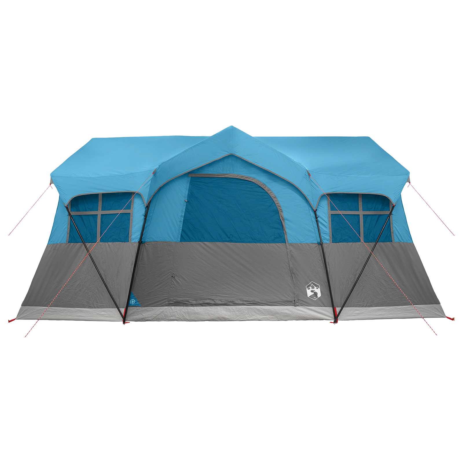 Familienzelt 487 x 340 x 216 cm Blau Polyester und Stahl