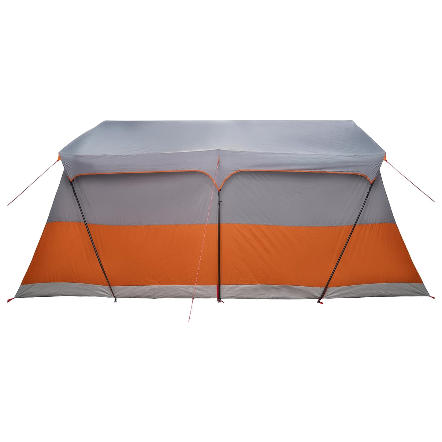 Familienzelt 487 x 340 x 216 cm Grau und Orange