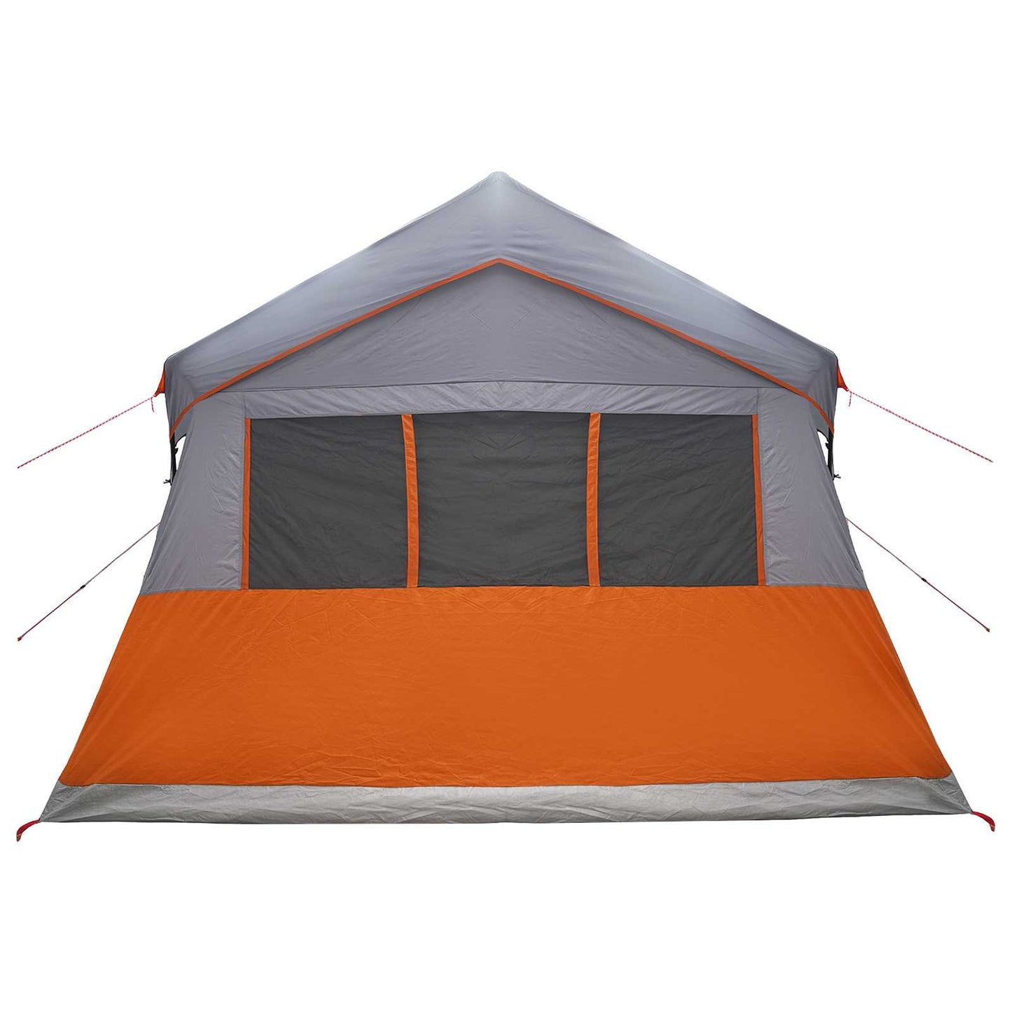 Familienzelt 487 x 340 x 216 cm Grau und Orange