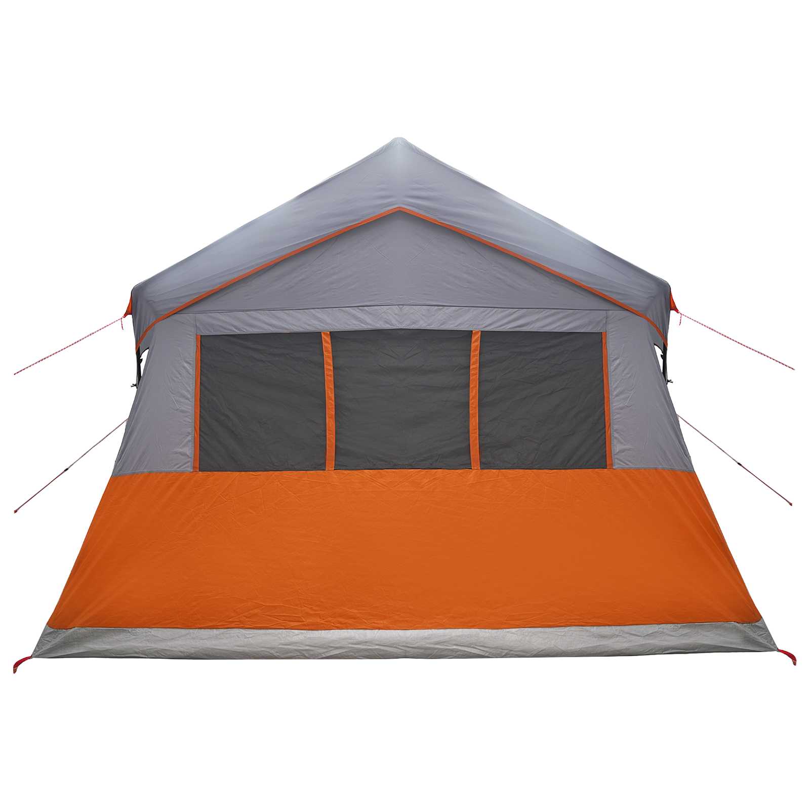 Familienzelt 487 x 340 x 216 cm Grau und Orange