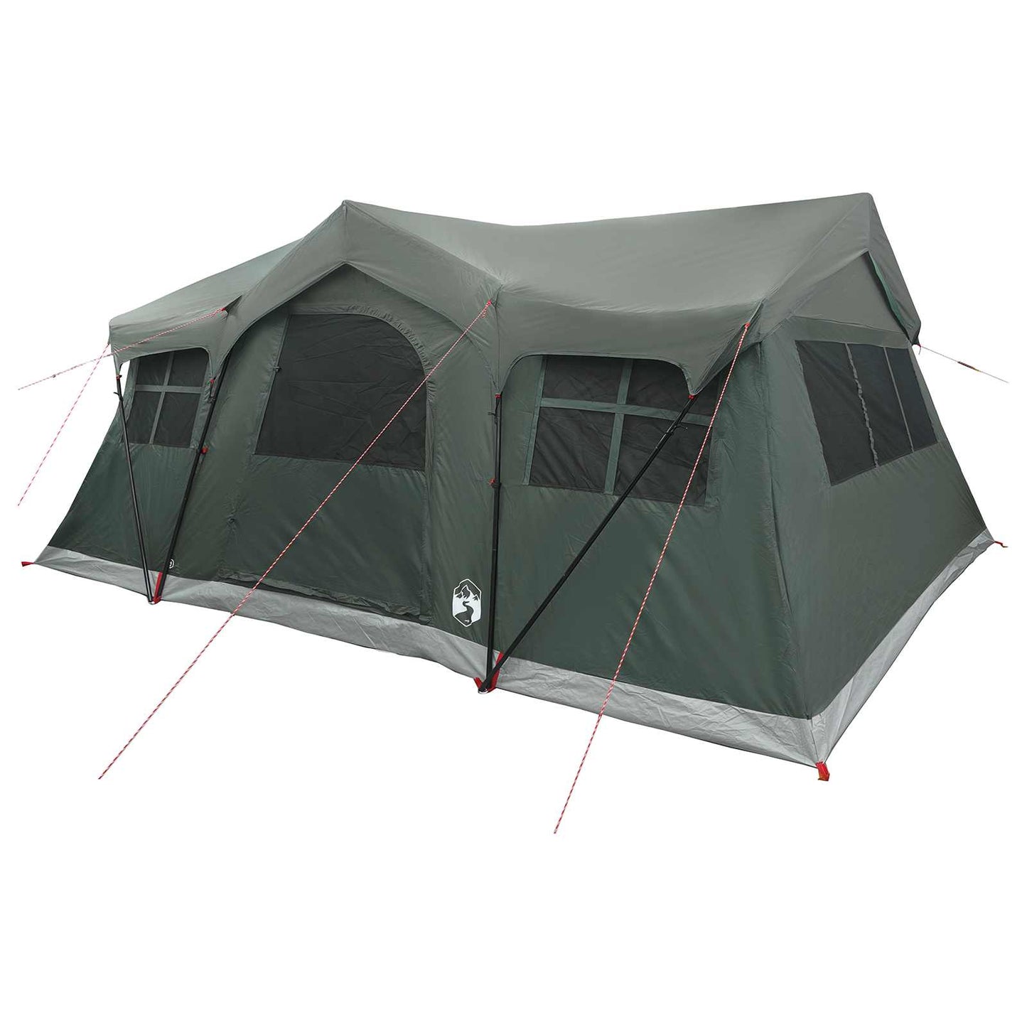 Familienzelt 487 x 340 x 216 cm Olivegrün Polyester und Stahl