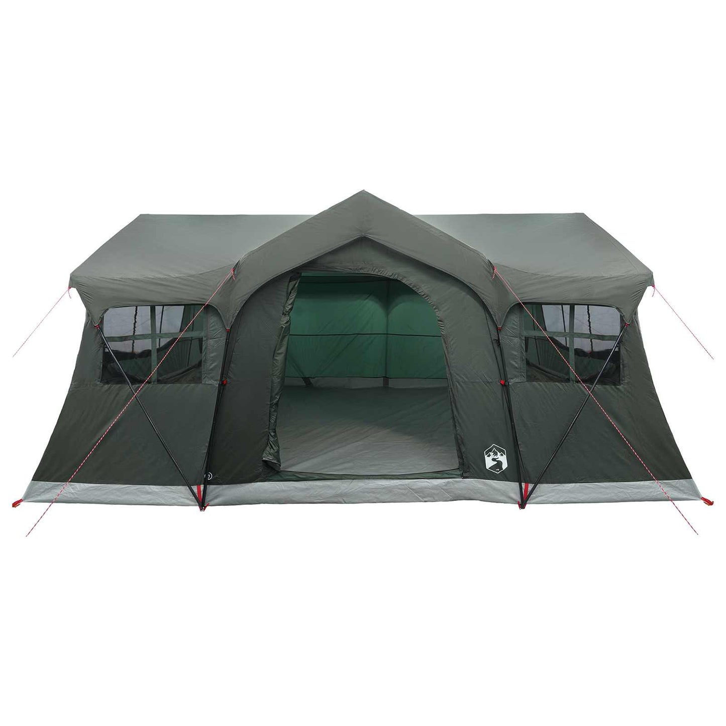 Familienzelt 487 x 340 x 216 cm Olivegrün Polyester und Stahl