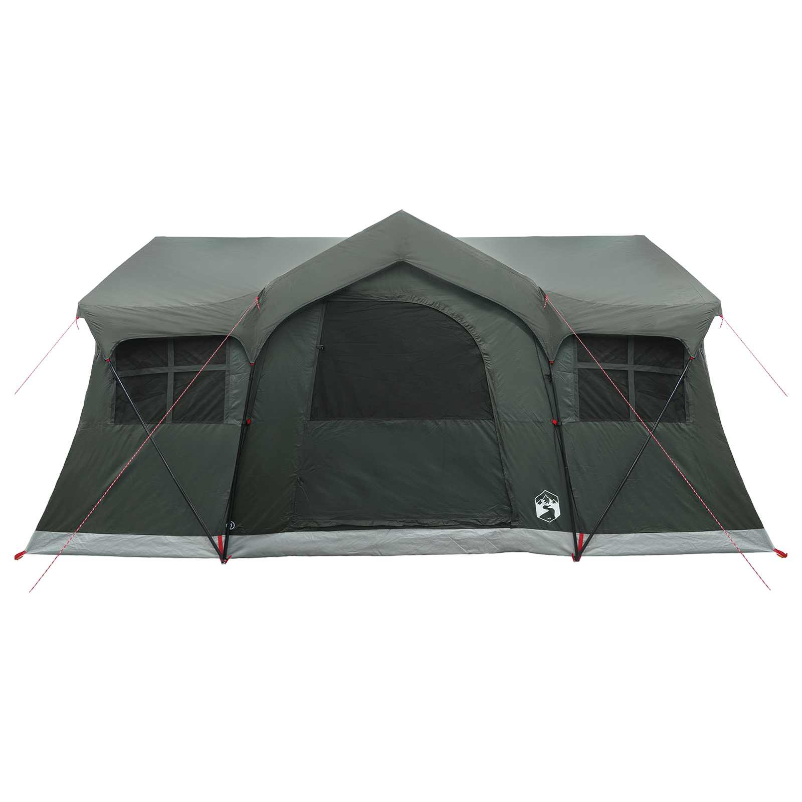 Familienzelt 487 x 340 x 216 cm Olivegrün Polyester und Stahl