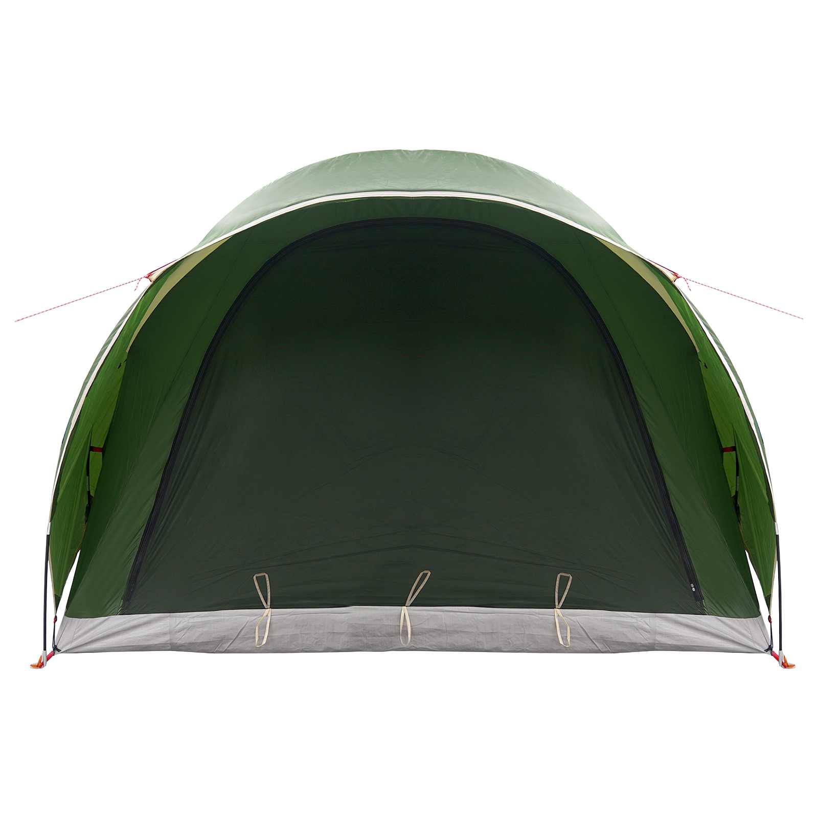 Tunnelzelt 370 x 275 x 210 cm Grün Polyester und Stahl
