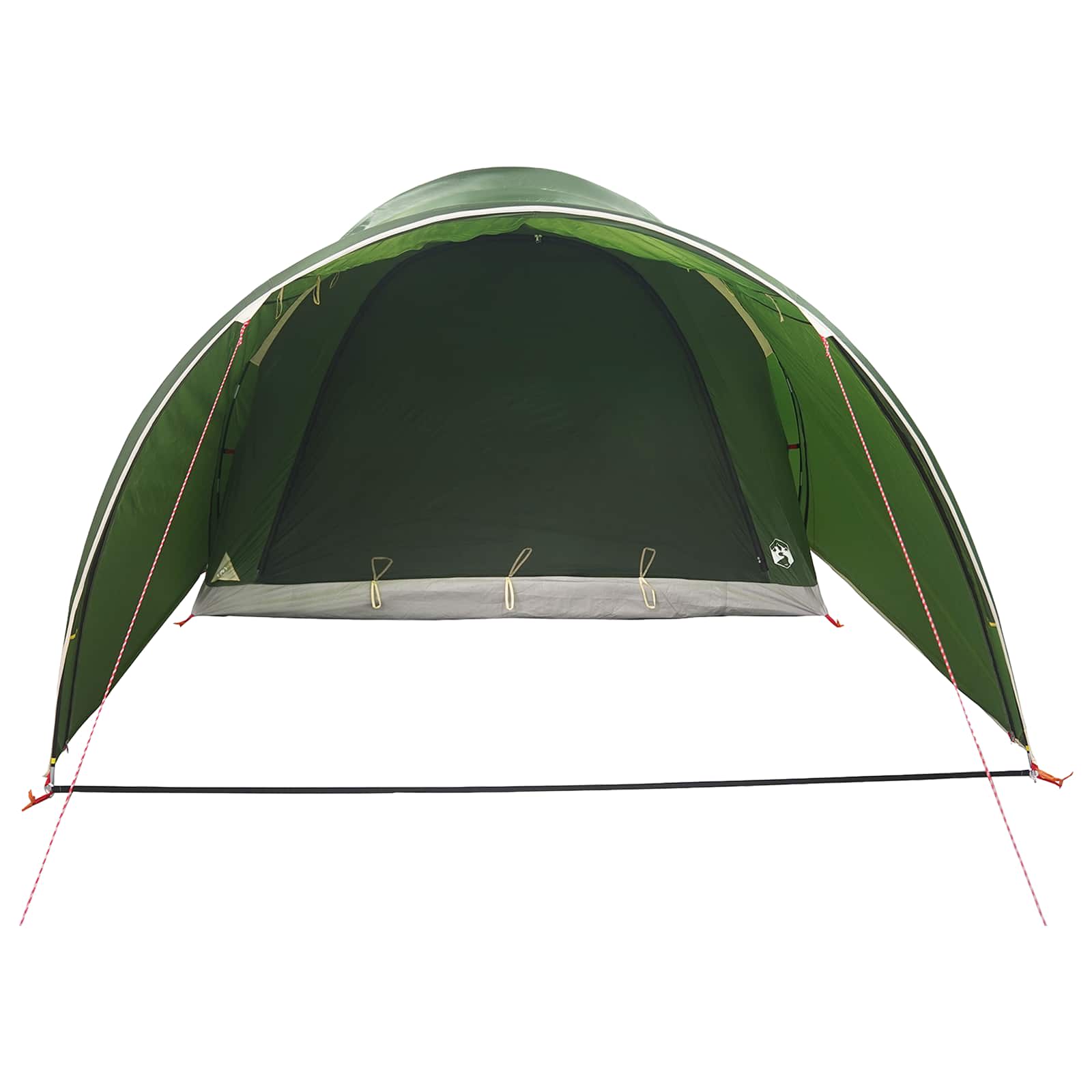 Tunnelzelt 370 x 275 x 210 cm Grün Polyester und Stahl