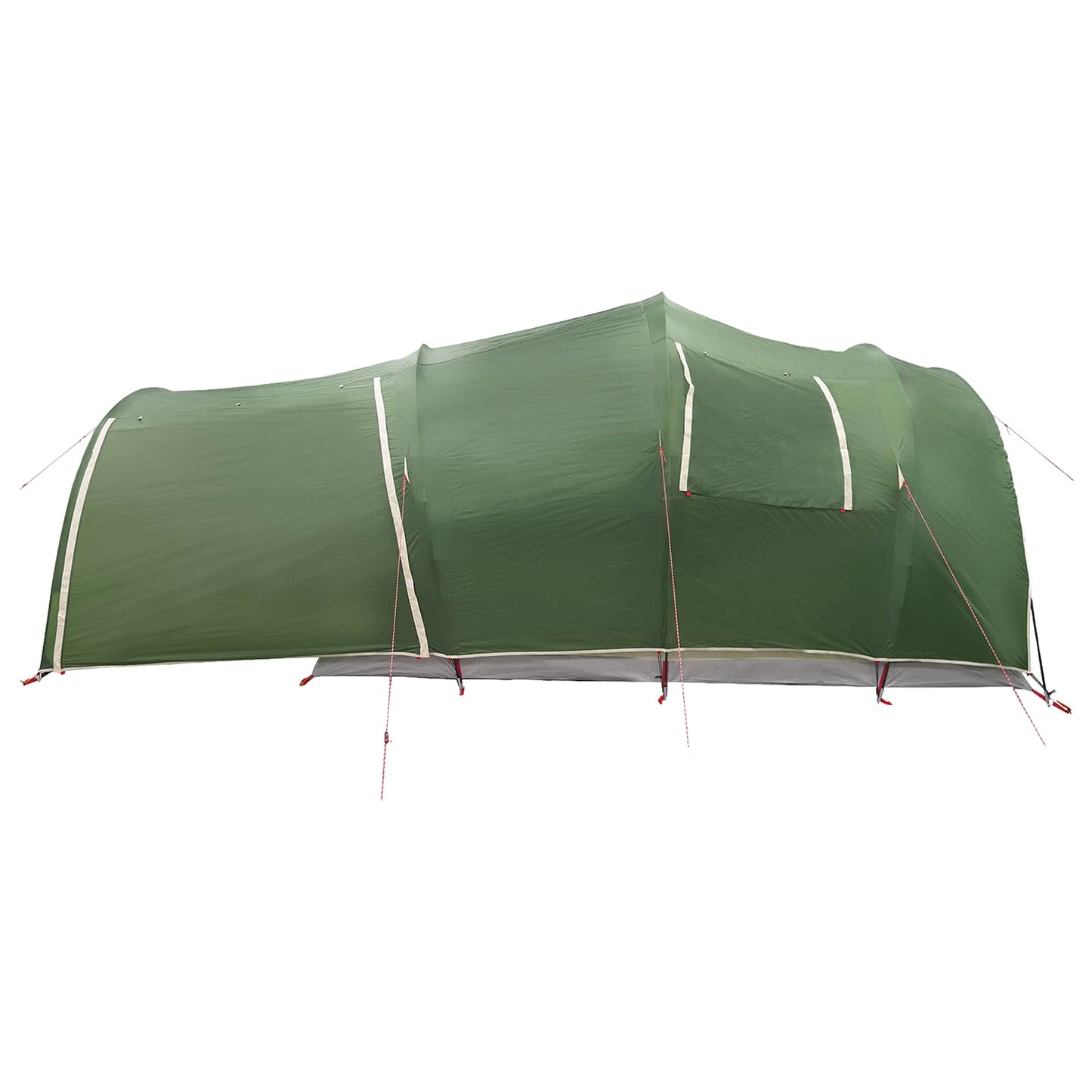 Tunnelzelt 370 x 275 x 210 cm Grün Polyester und Stahl
