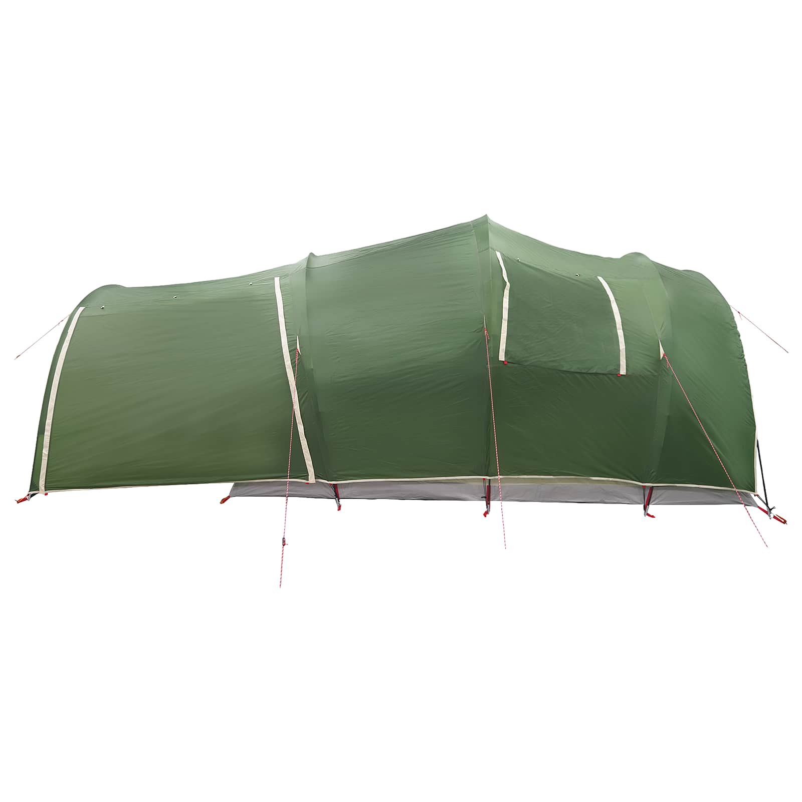 Tunnelzelt 370 x 275 x 210 cm Grün Polyester und Stahl