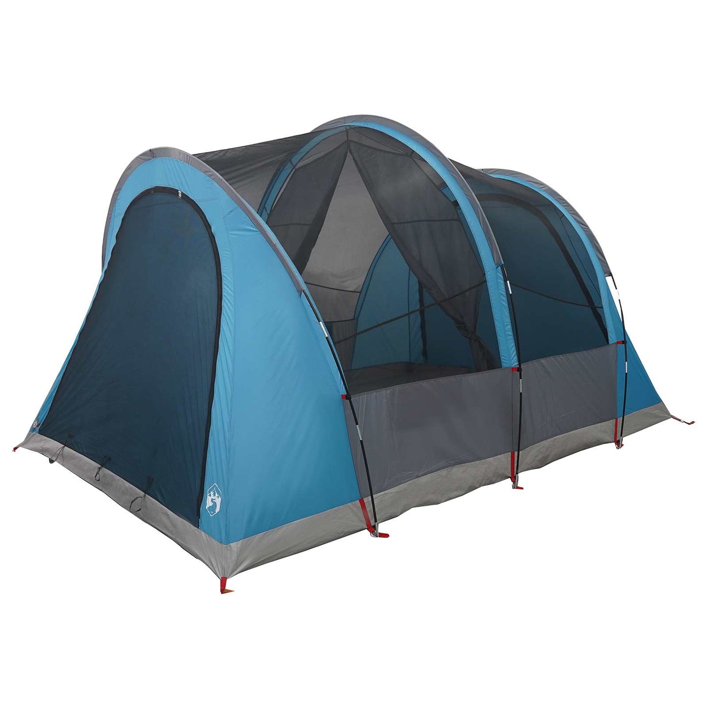 Tunnelzelt 370 x 275 x 210 cm Blau Polyester und Stahl