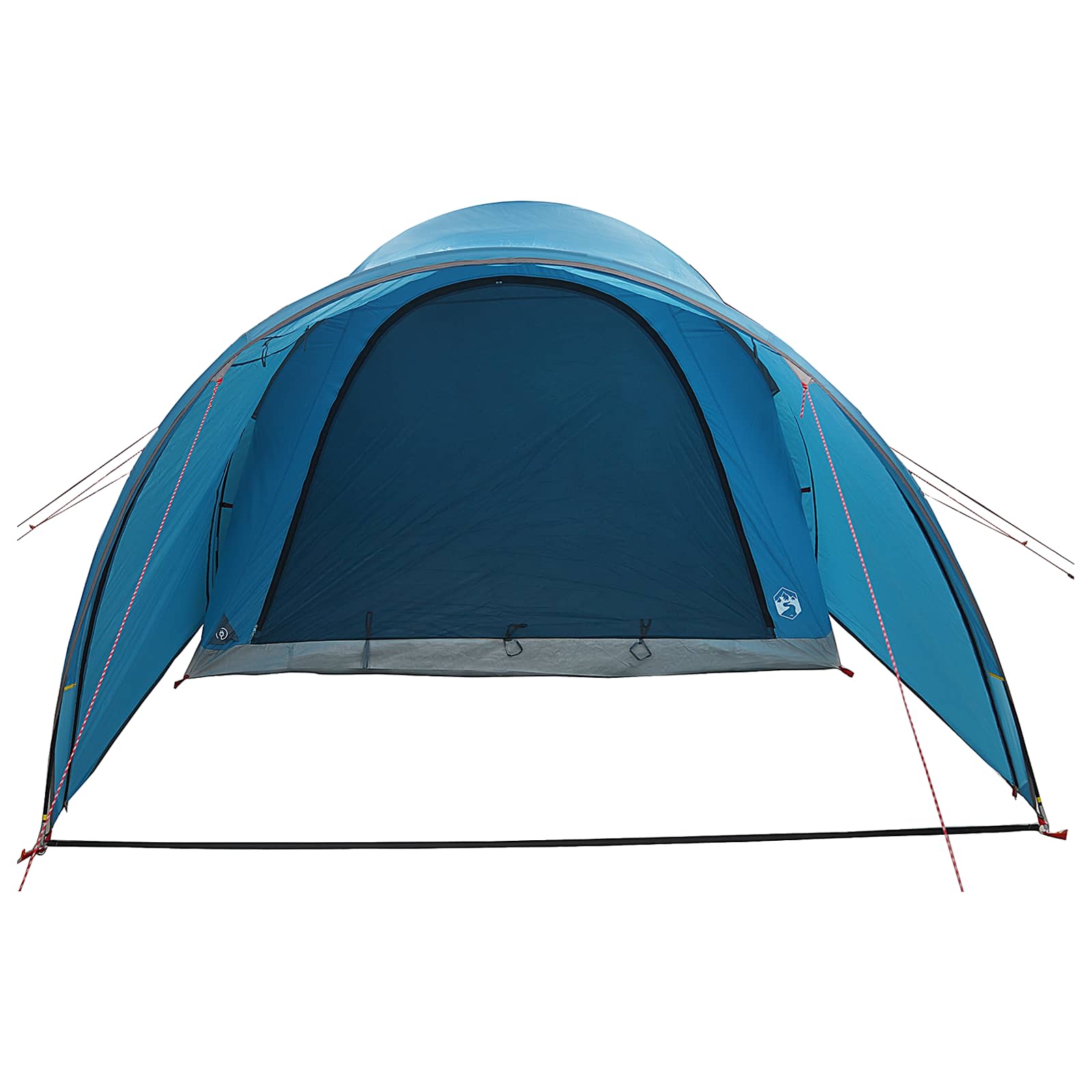 Tunnelzelt 370 x 275 x 210 cm Blau Polyester und Stahl