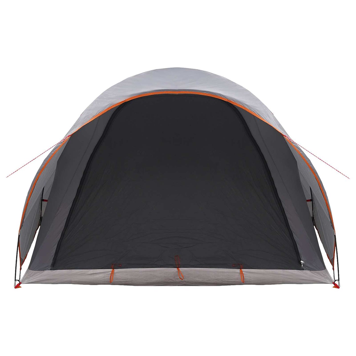 Tunnelzelt 370 x 275 x 210 cm Grau und Orange