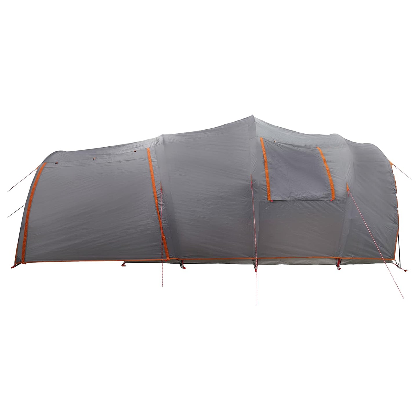 Tunnelzelt 370 x 275 x 210 cm Grau und Orange