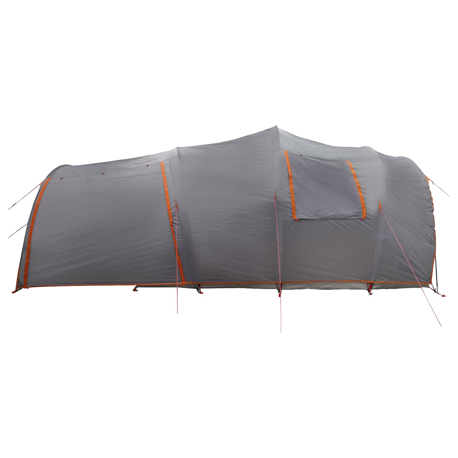 Tunnelzelt 370 x 275 x 210 cm Grau und Orange
