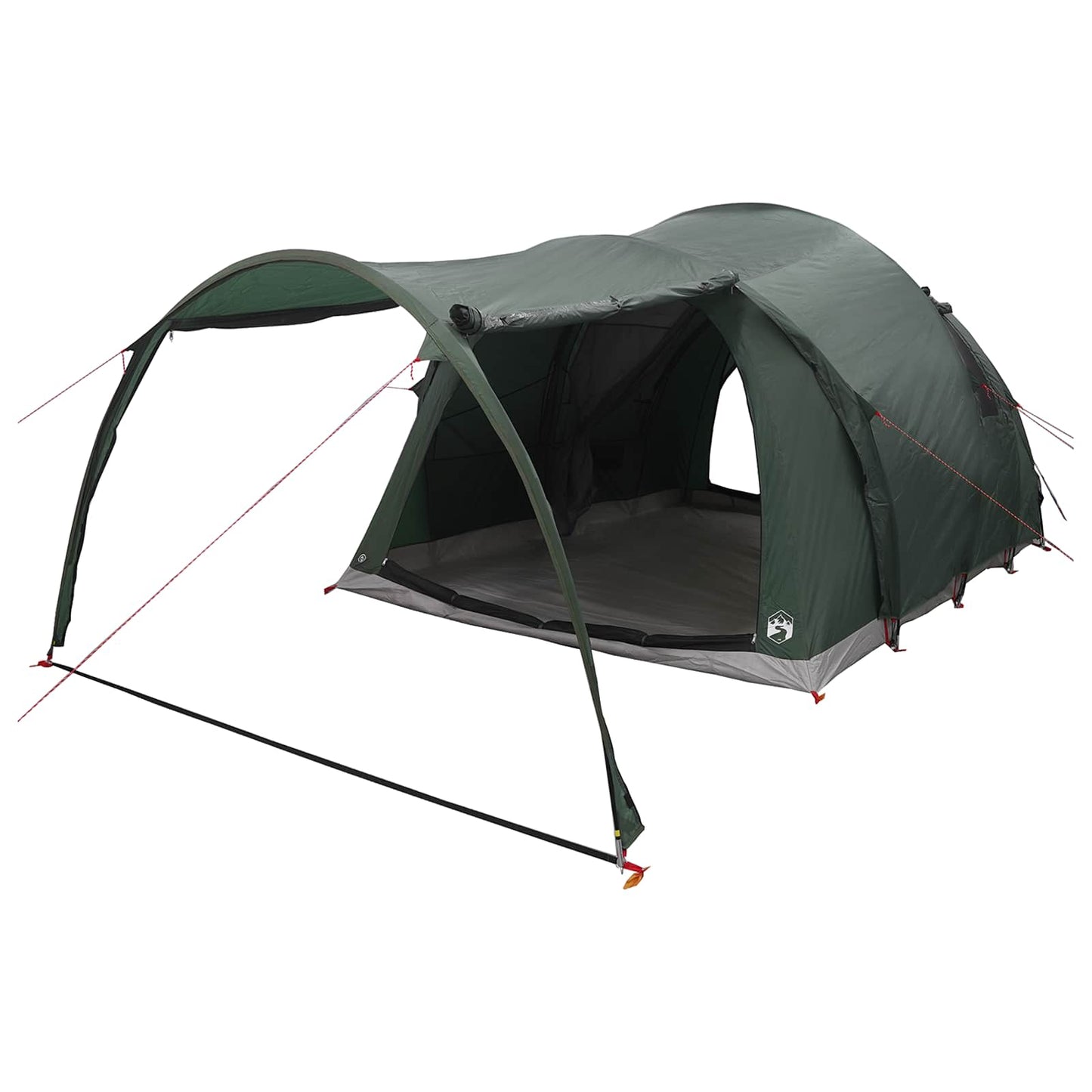 Tunnelzelt 370 x 275 x 210 cm Olivegrün Polyester und Stahl