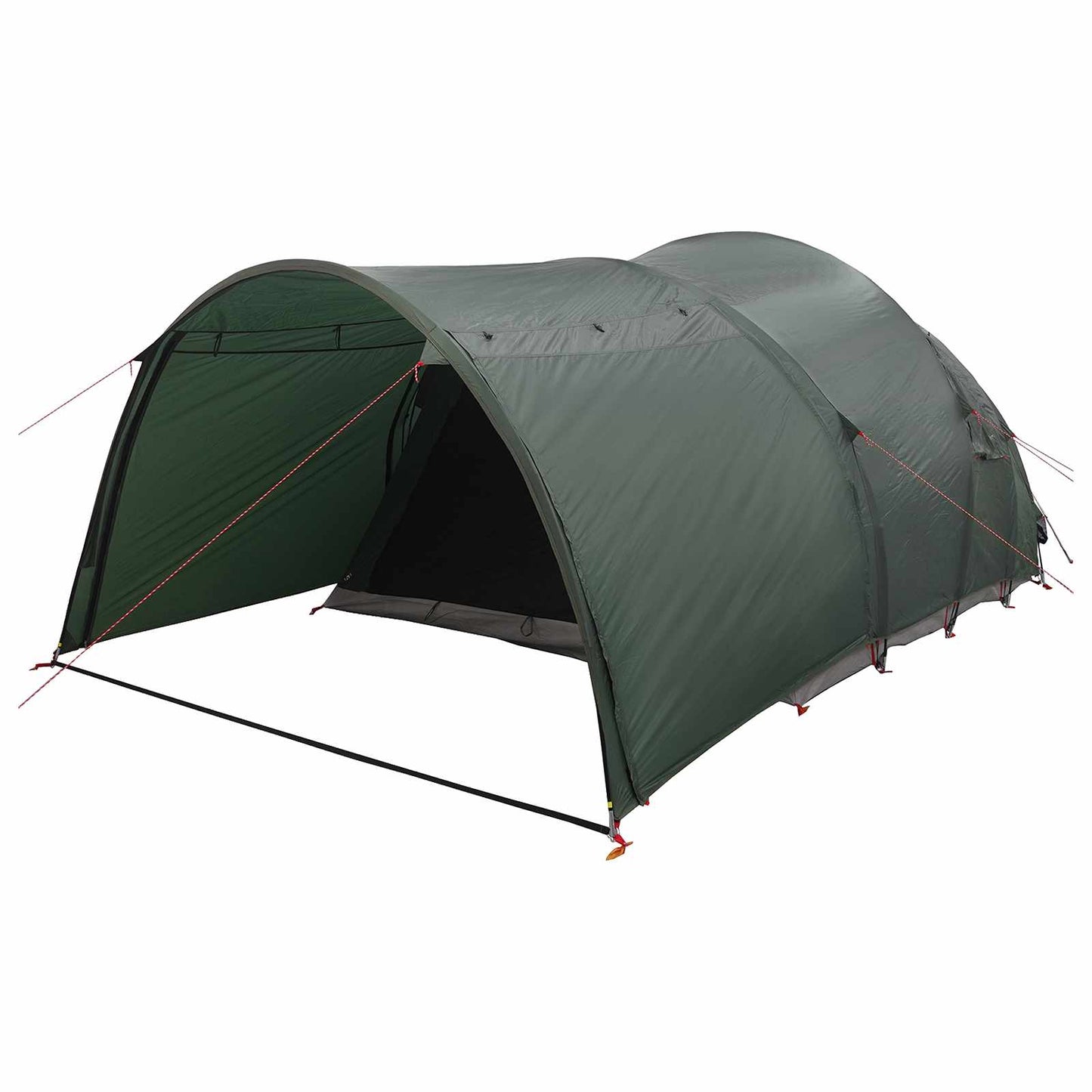 Tunnelzelt 370 x 275 x 210 cm Olivegrün Polyester und Stahl