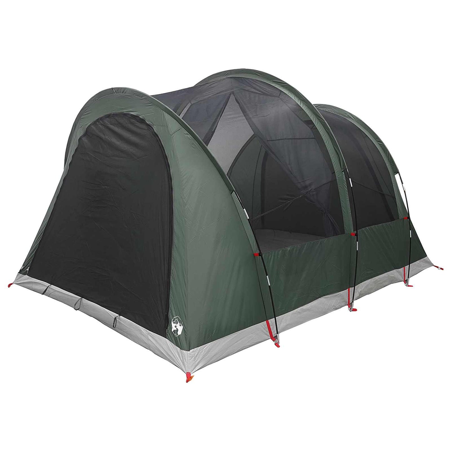 Tunnelzelt 370 x 275 x 210 cm Olivegrün Polyester und Stahl