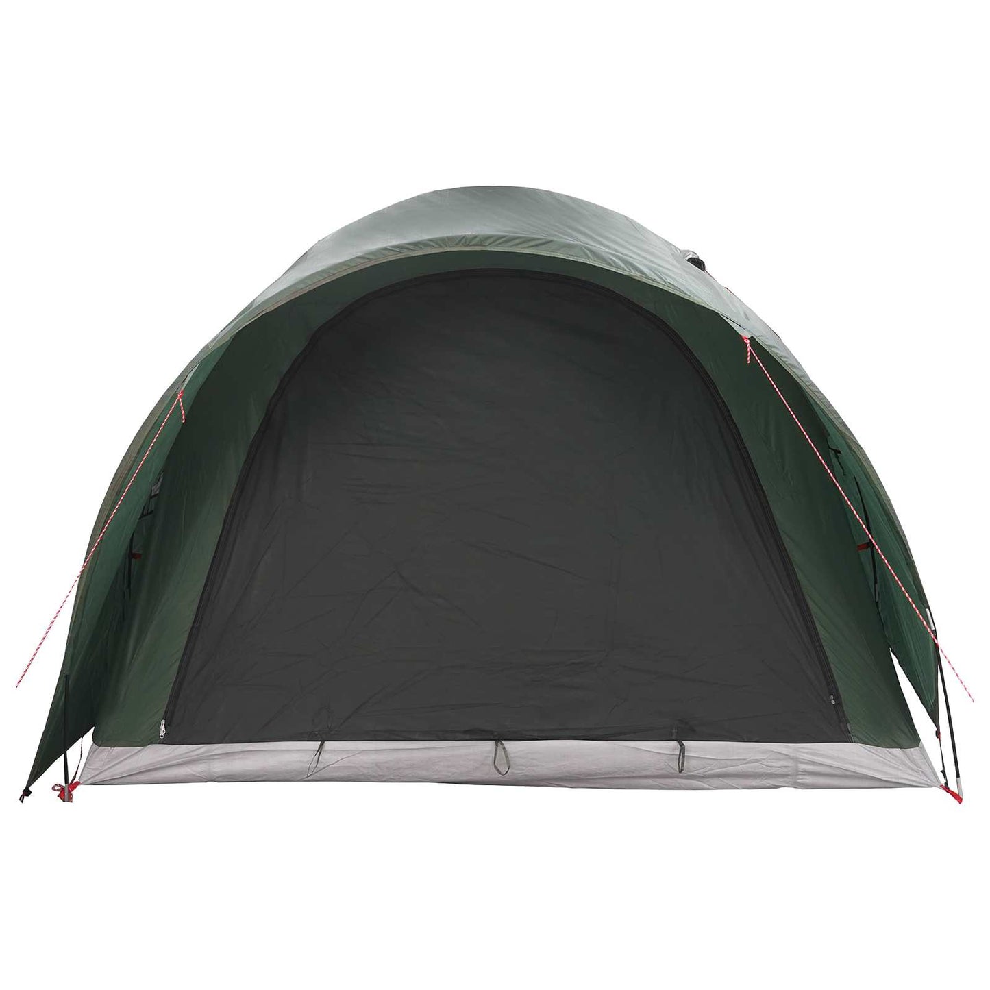 Tunnelzelt 370 x 275 x 210 cm Olivegrün Polyester und Stahl