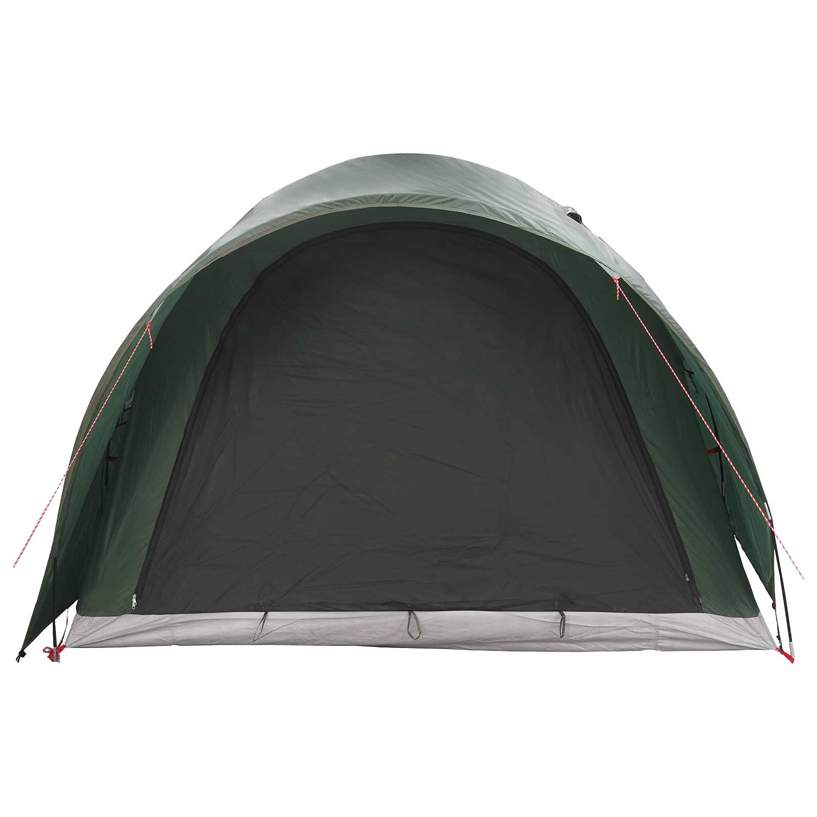 Tunnelzelt 370 x 275 x 210 cm Olivegrün Polyester und Stahl