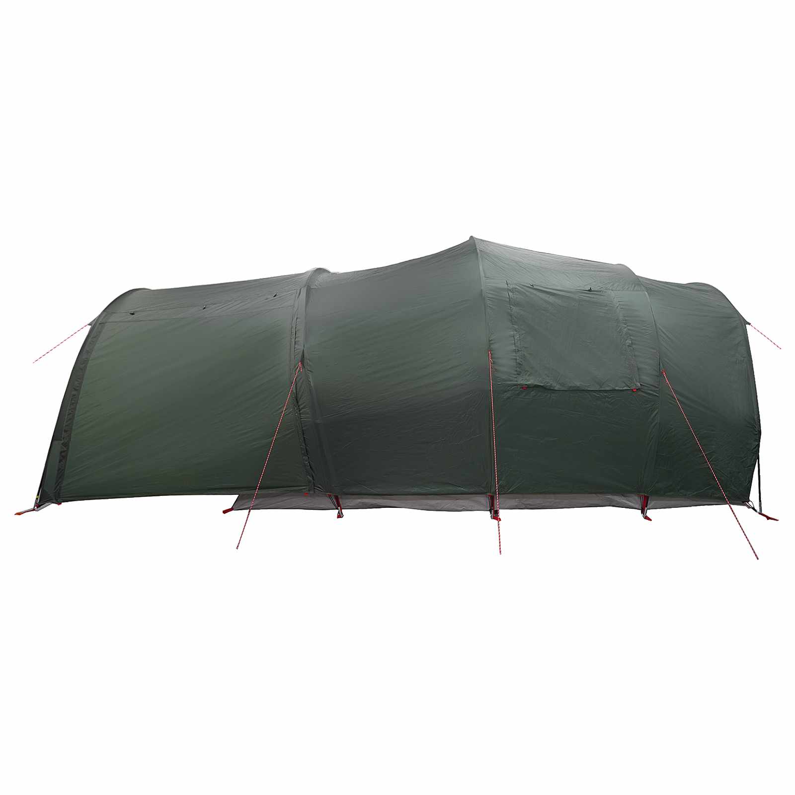 Tunnelzelt 370 x 275 x 210 cm Olivegrün Polyester und Stahl